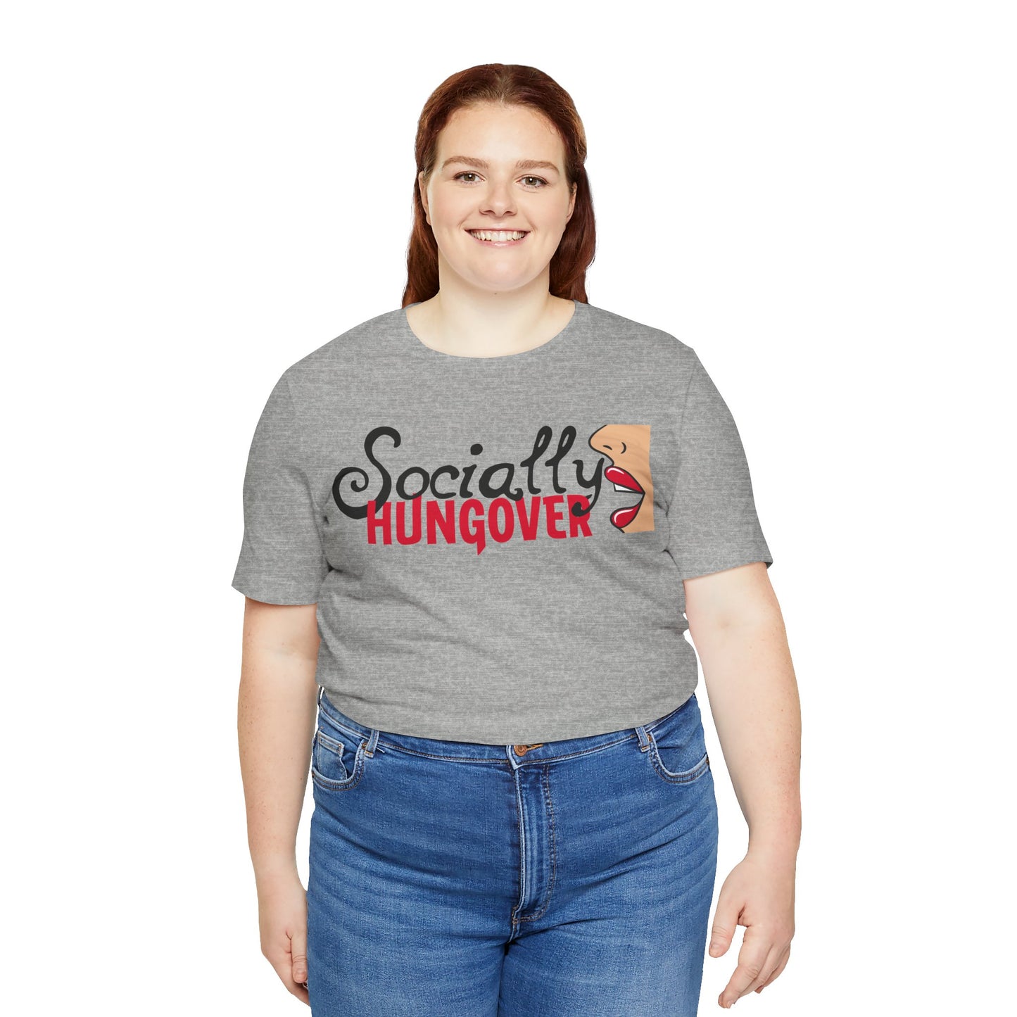 T-shirt, Socially Hungover, Woman's Tshirt, Humor, Saying, Quote, Party, Tee