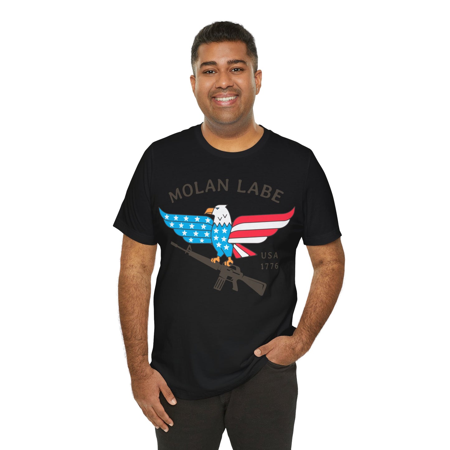 T-shirt, Molan Labe, Don't Tread on Me, Tshirt, MAGA, 2A, Freedom, Trump, Political, Politics, POTUS, Usa, America, Eagle, Gun, Flag, Tee