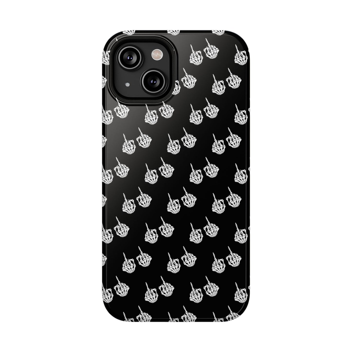 Fuck You Skeleton Middle Finger Impact-Resistant Cases