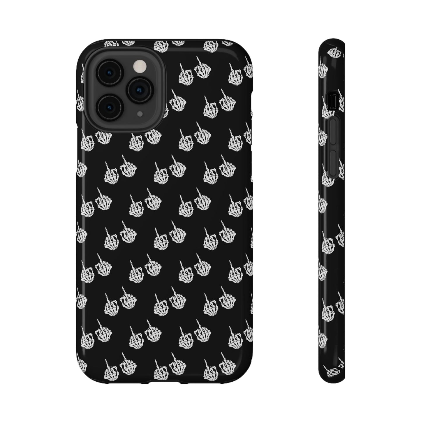 Fuck You Skeleton Middle Finger Impact-Resistant Cases