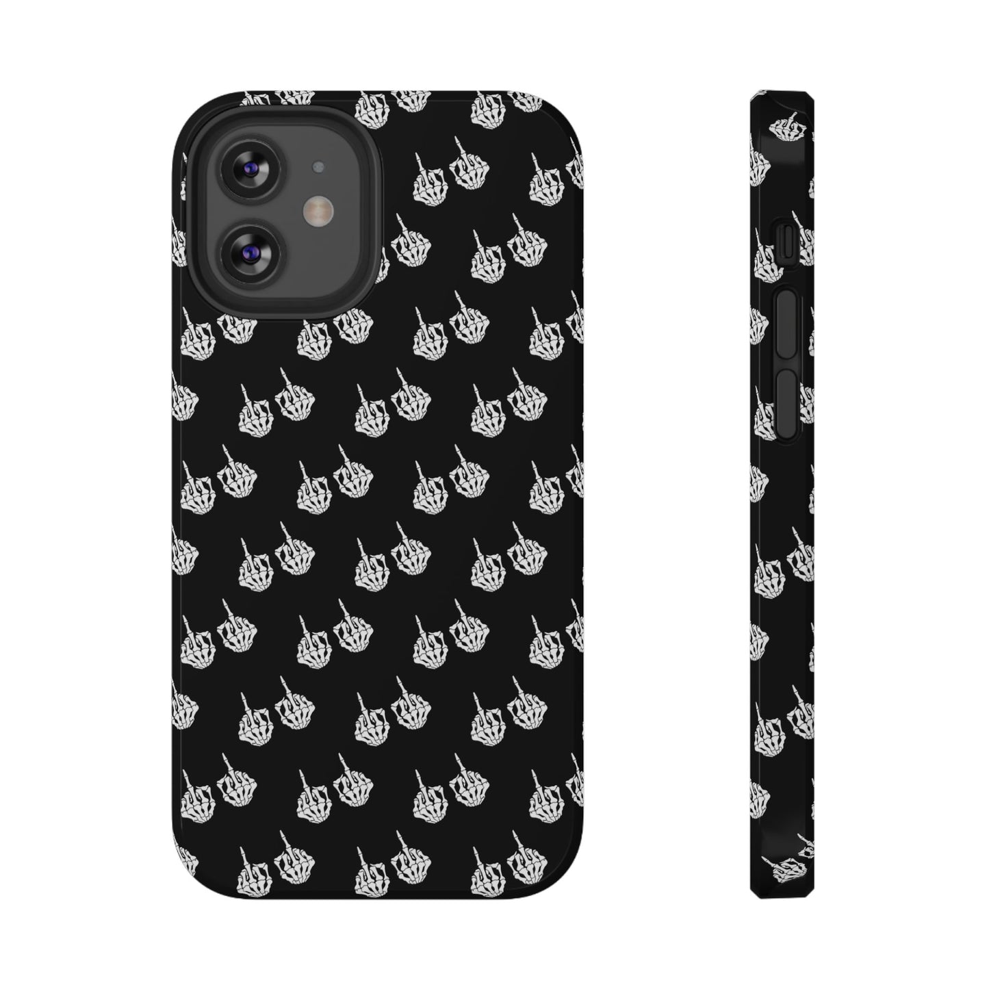 Fuck You Skeleton Middle Finger Impact-Resistant Cases