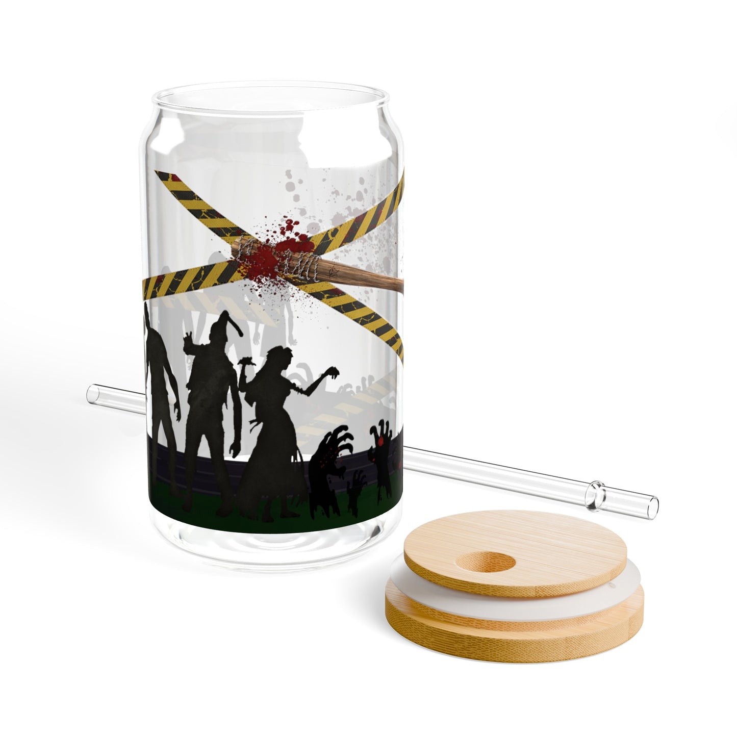 Dead Walker Zombie Sipper Glass, 16oz