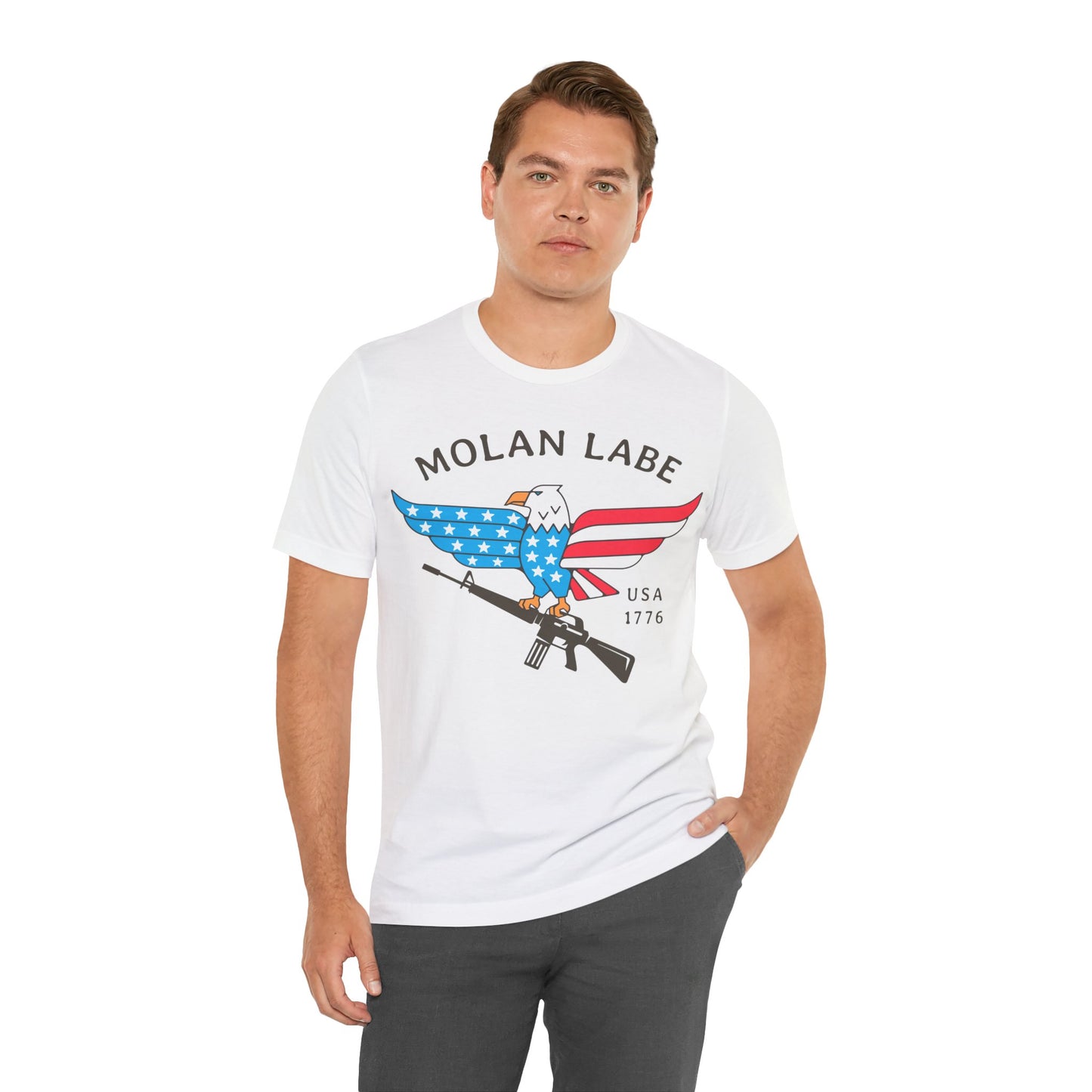 T-shirt, Molan Labe, Don't Tread on Me, Tshirt, MAGA, 2A, Freedom, Trump, Political, Politics, POTUS, Usa, America, Eagle, Gun, Flag, Tee