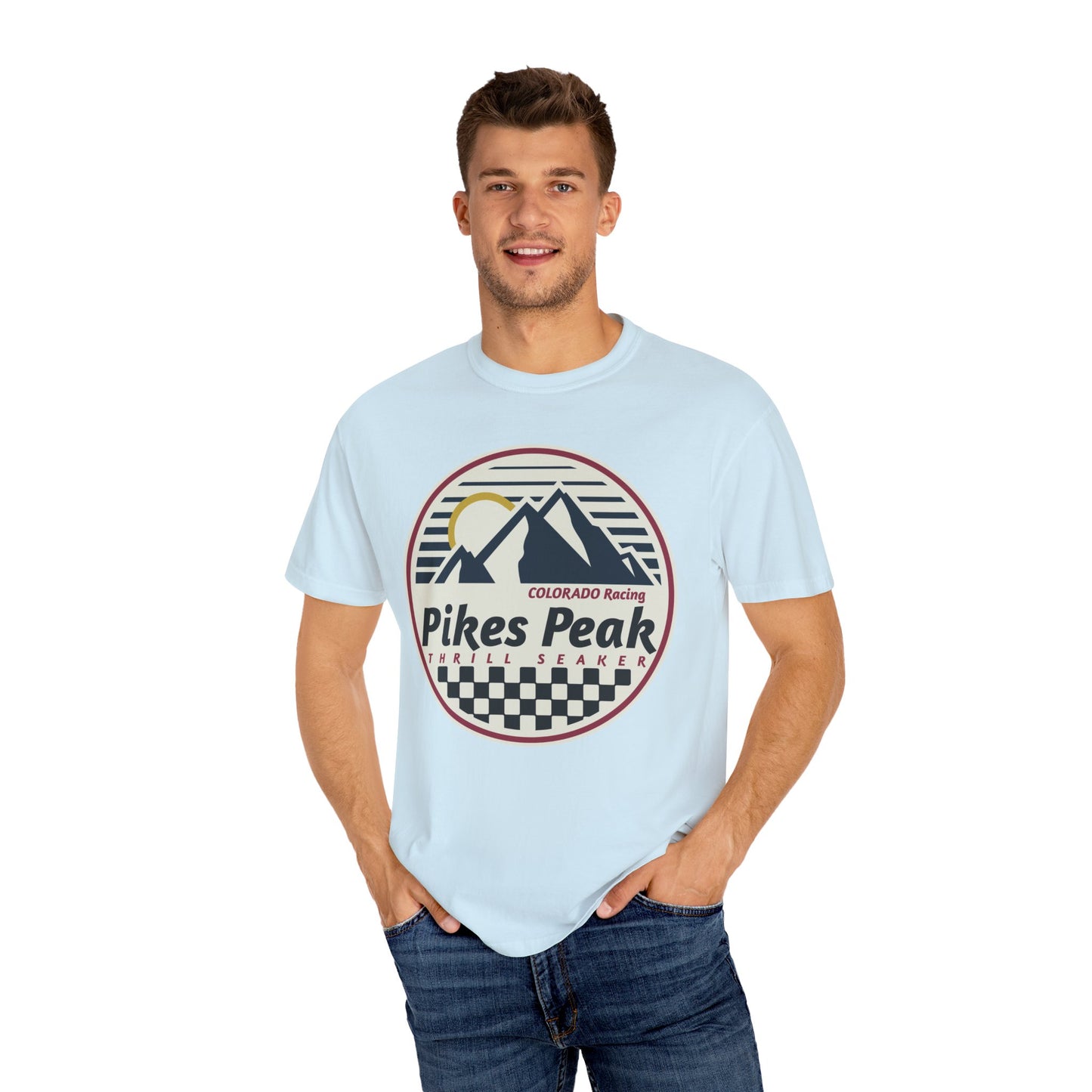 Pikes Peak Thrill Seeker Colorado Racing Comfort Colors Tshirt
