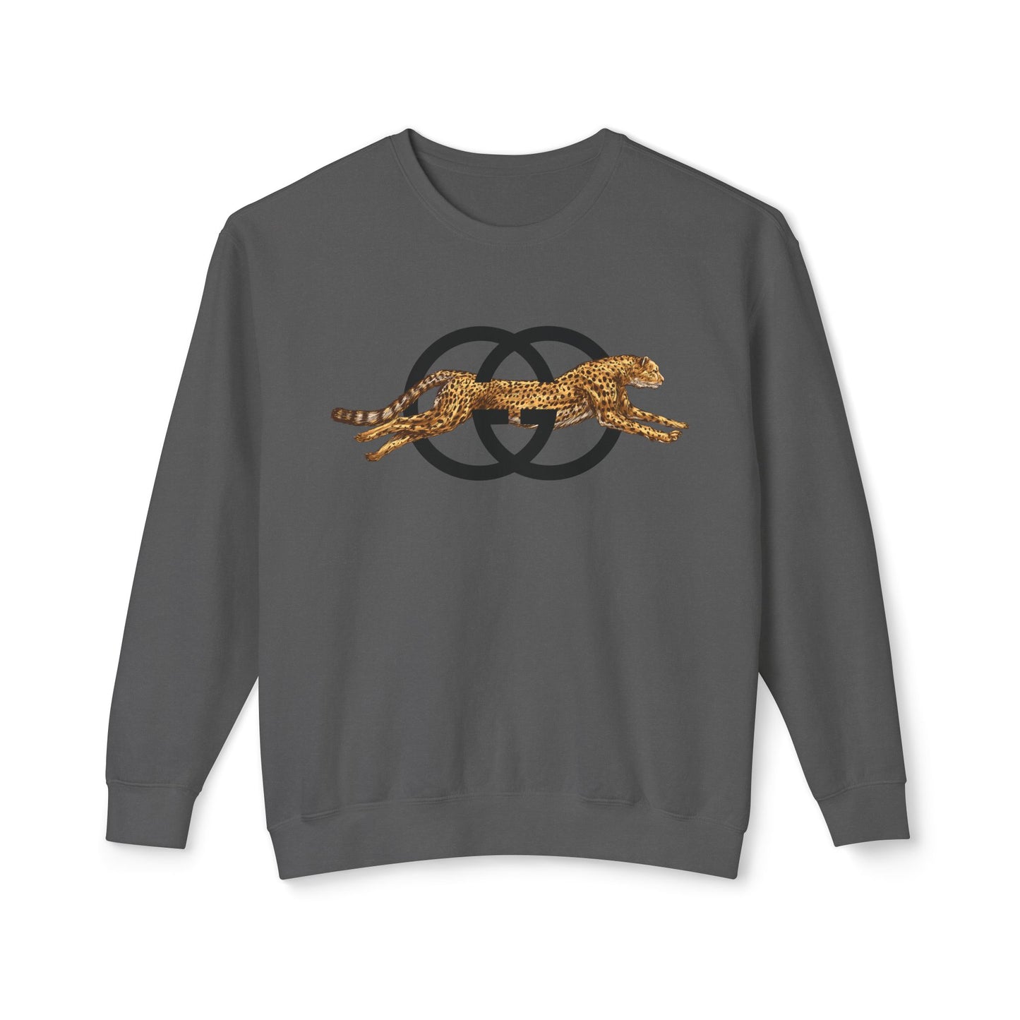 Luxury Designer Dupe GG Leopard Parody Color Comfort Unisex Lightweight Crewneck Sweatshirt