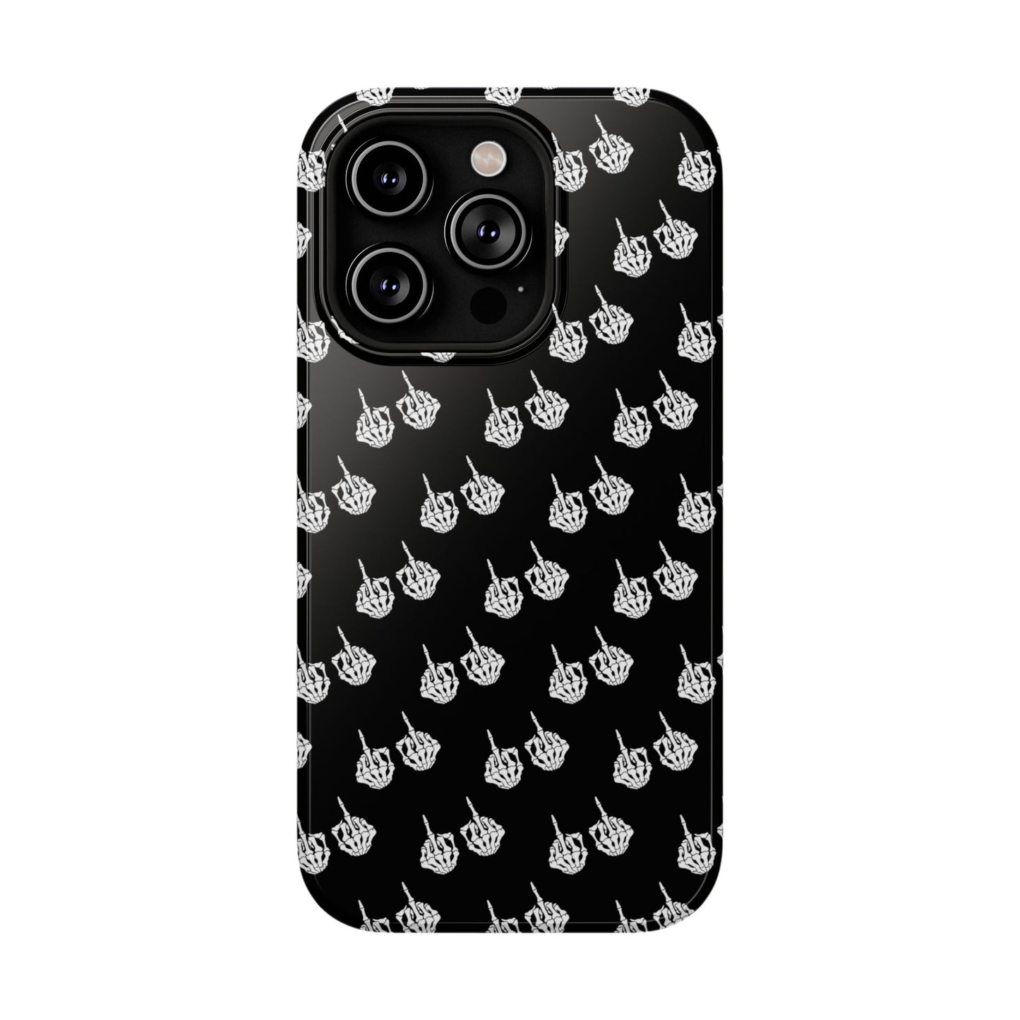 Fuck You Skeleton Middle Finger Impact-Resistant Cases