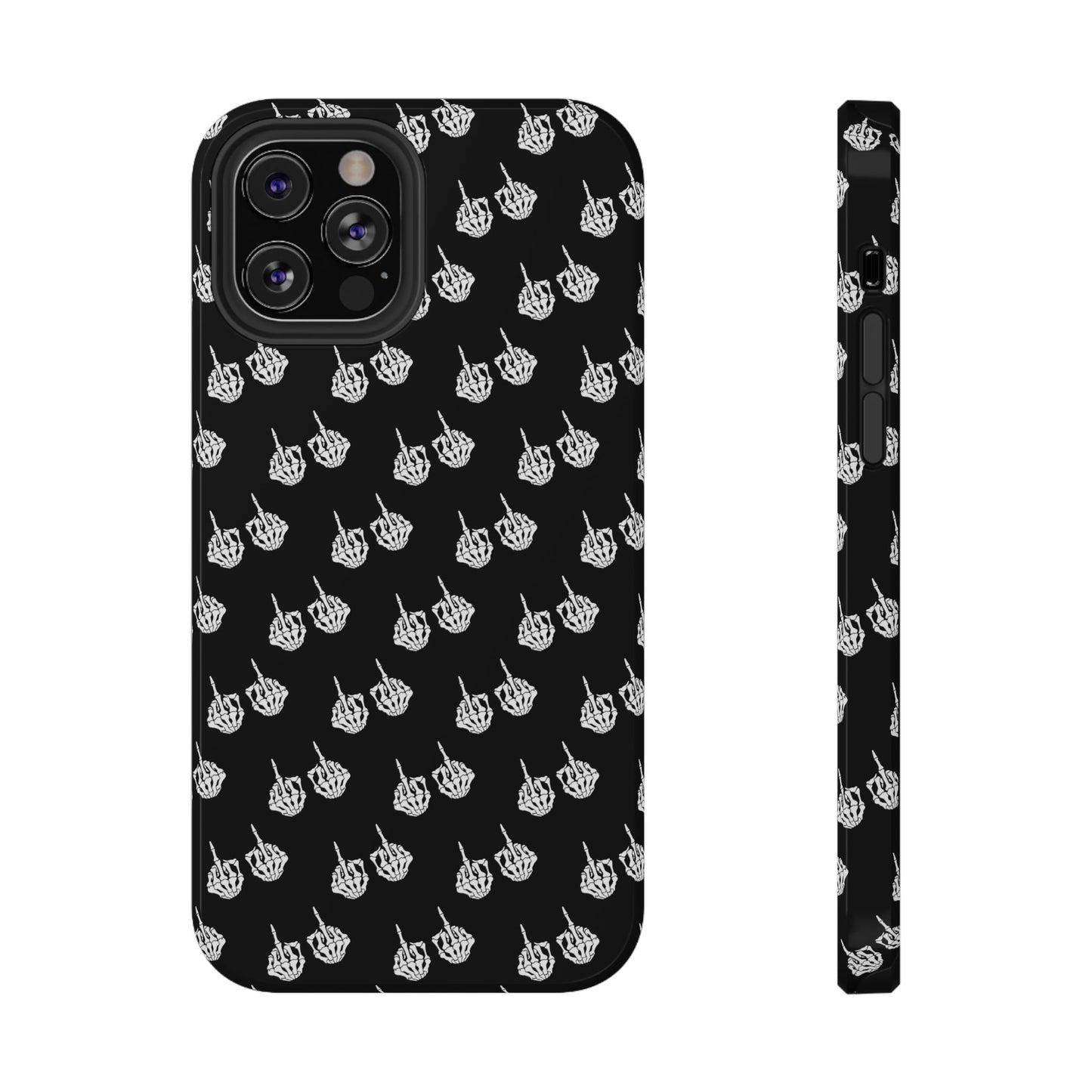Fuck You Skeleton Middle Finger Impact-Resistant Cases