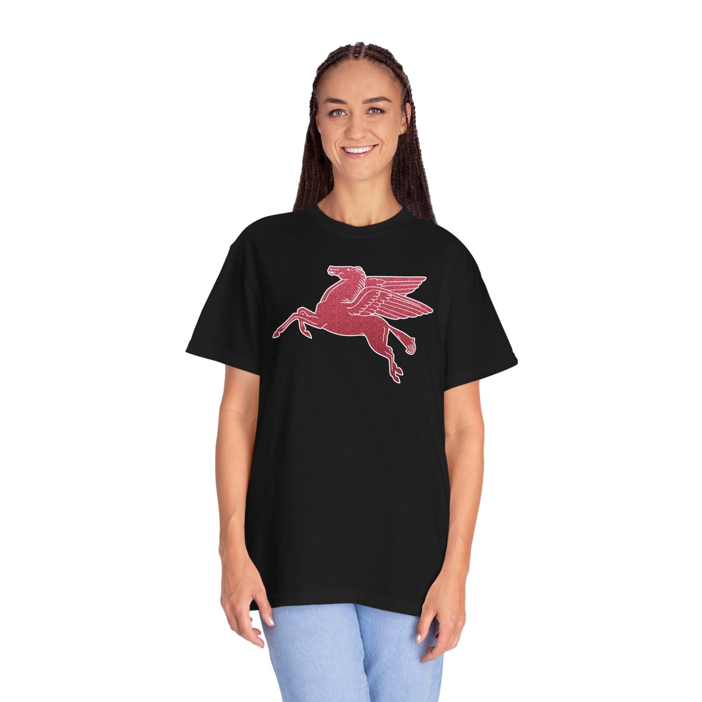Pegasus Glitter Effect Color Comfort Unisex Garment-Dyed T-shirt