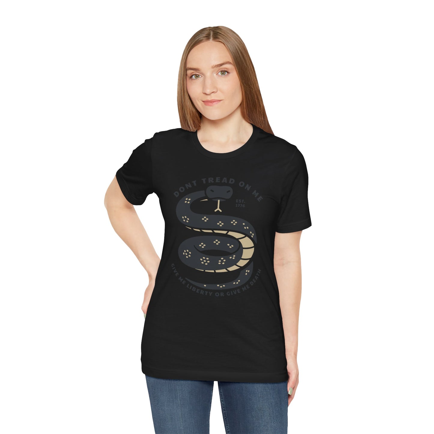 T-shirt, Don't Tread On Me, tshirt, Snake, Trump, 2024, MAGA, POTUS, America, Vote, Politics, Political, Usa, Freedom, Liberty, Unisex Tee