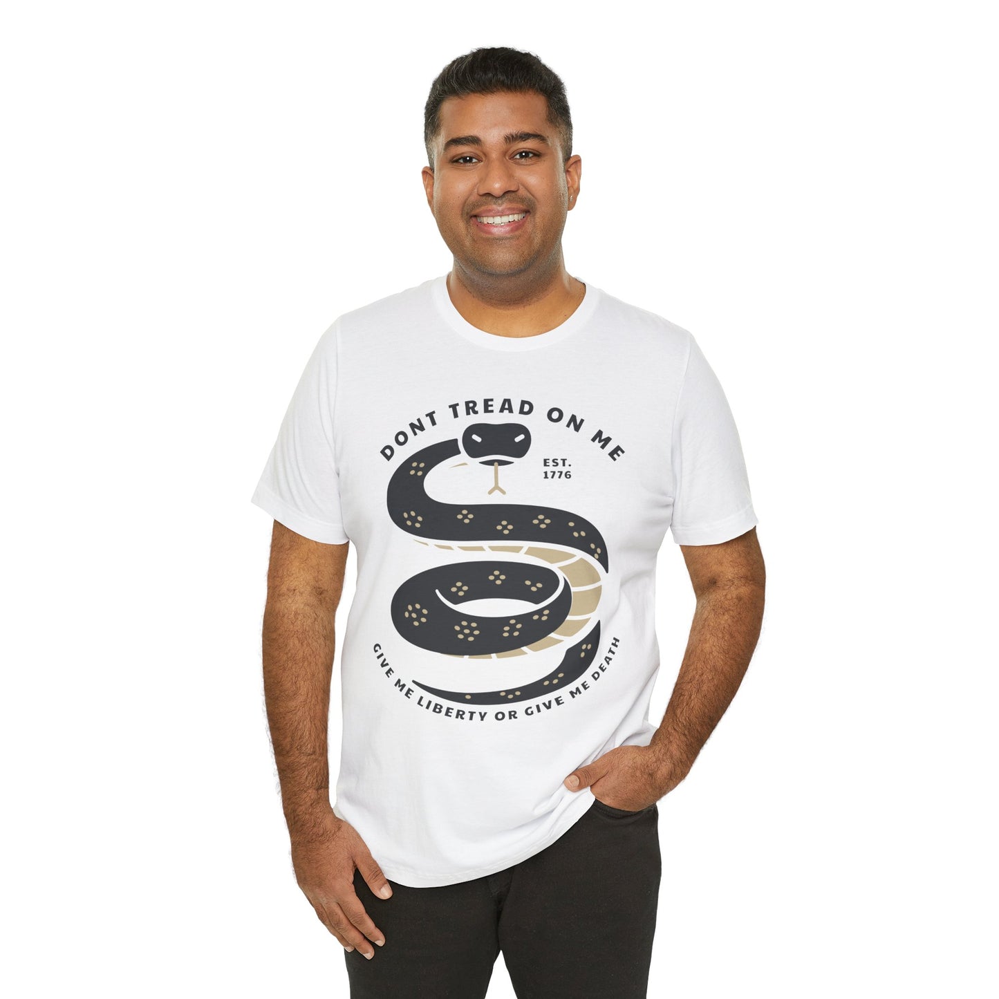 T-shirt, Don't Tread On Me, tshirt, Snake, Trump, 2024, MAGA, POTUS, America, Vote, Politics, Political, Usa, Freedom, Liberty, Unisex Tee