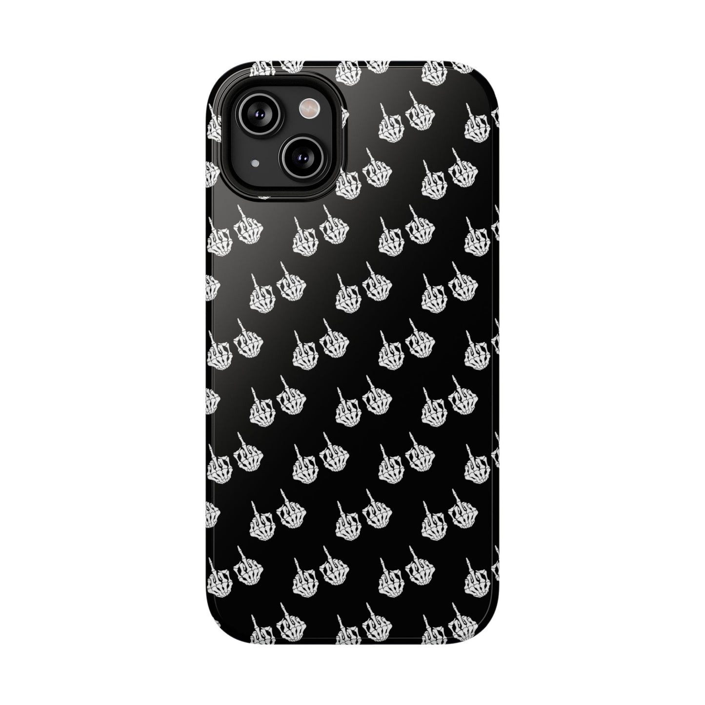 Fuck You Skeleton Middle Finger Impact-Resistant Cases
