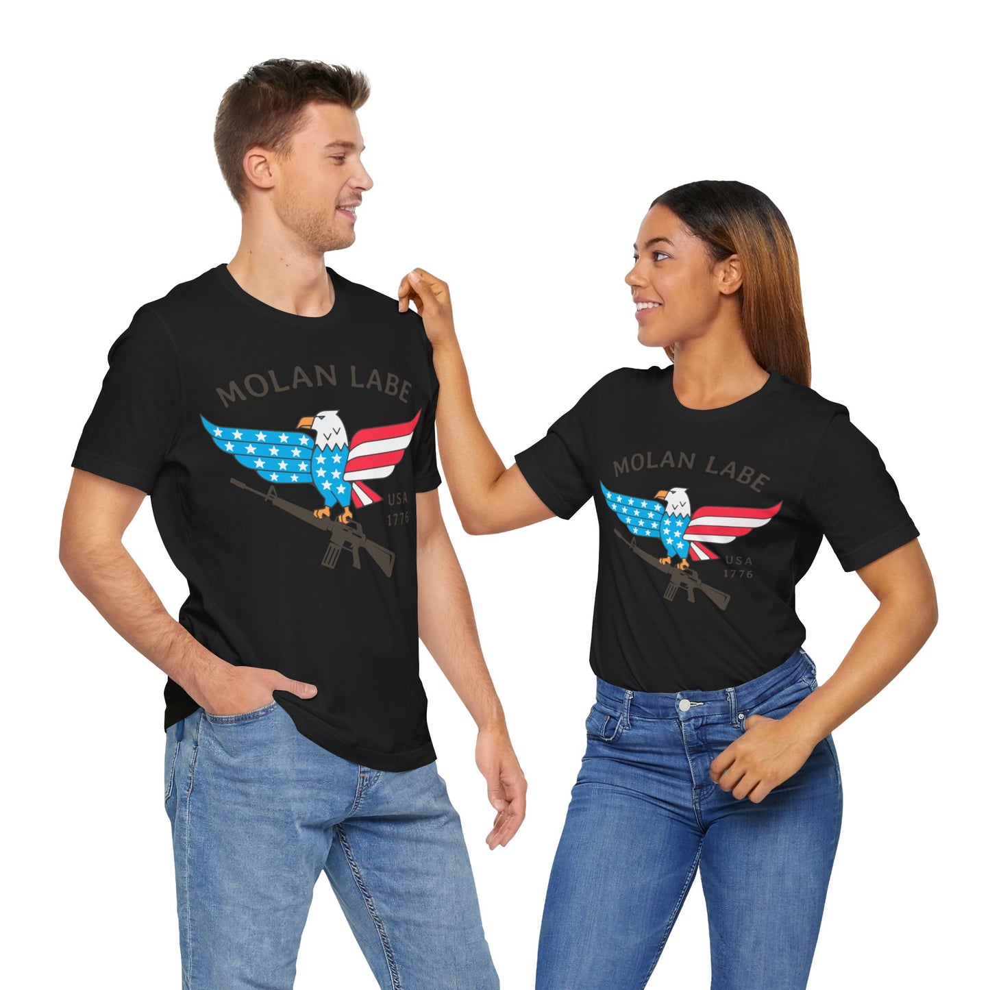 T-shirt, Molan Labe, Don't Tread on Me, Tshirt, MAGA, 2A, Freedom, Trump, Political, Politics, POTUS, Usa, America, Eagle, Gun, Flag, Tee