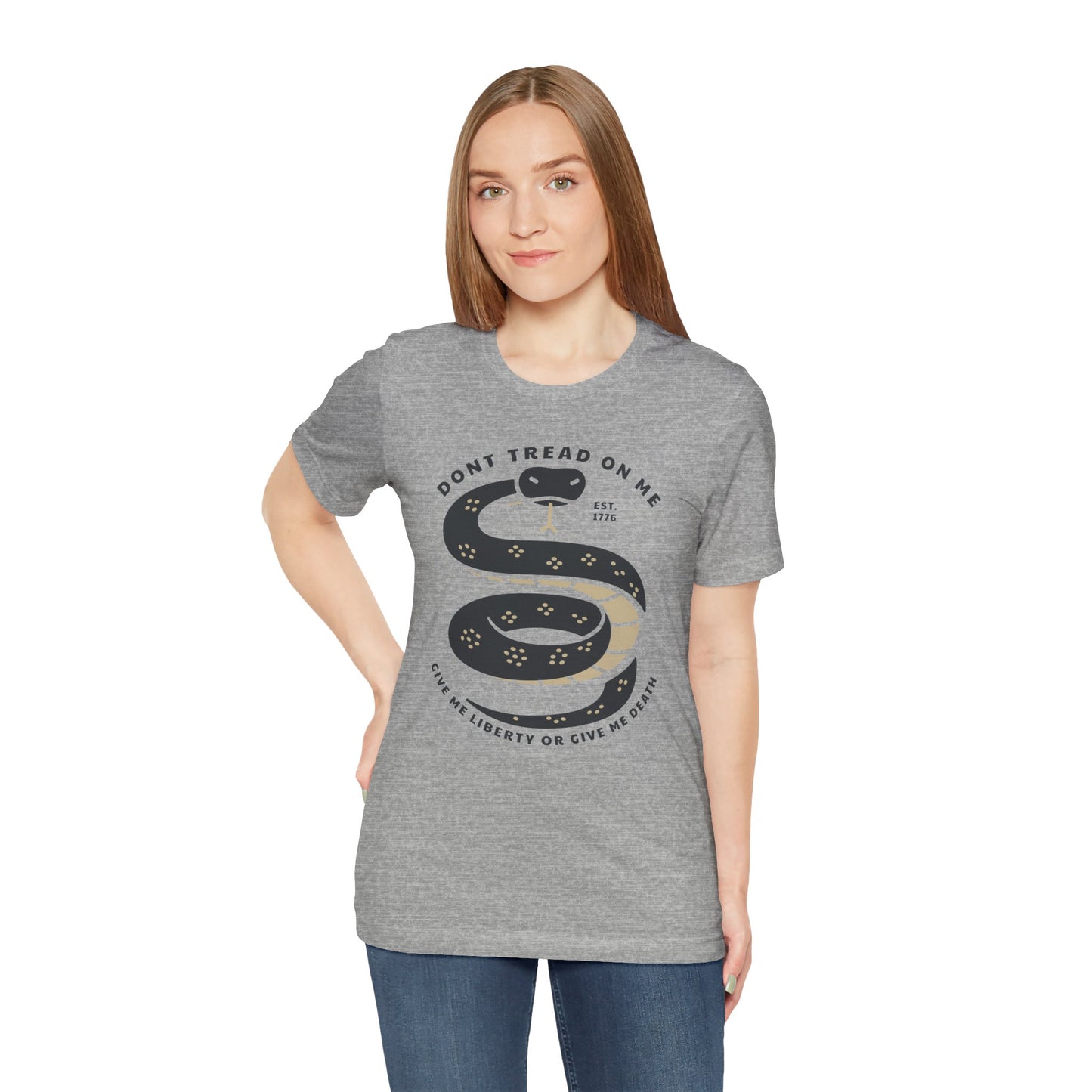 T-shirt, Don't Tread On Me, tshirt, Snake, Trump, 2024, MAGA, POTUS, America, Vote, Politics, Political, Usa, Freedom, Liberty, Unisex Tee