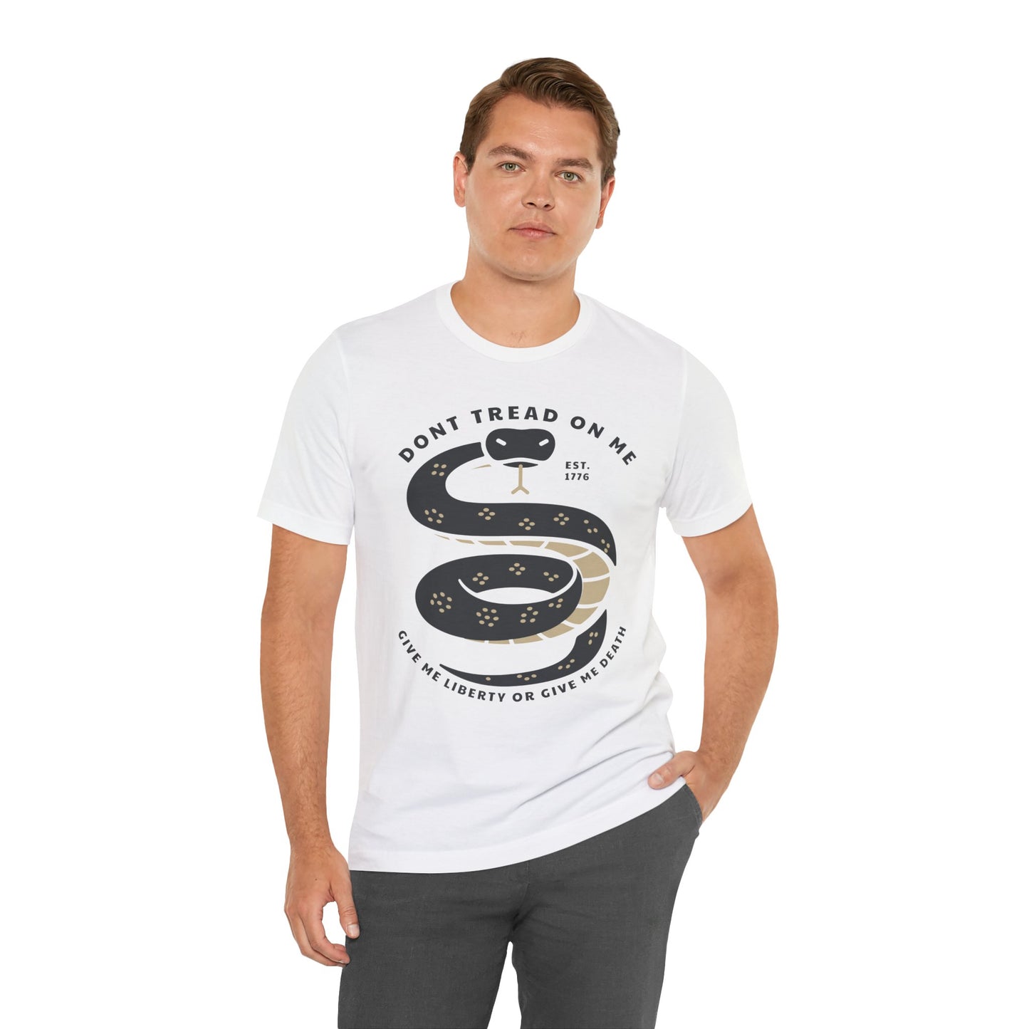 T-shirt, Don't Tread On Me, tshirt, Snake, Trump, 2024, MAGA, POTUS, America, Vote, Politics, Political, Usa, Freedom, Liberty, Unisex Tee