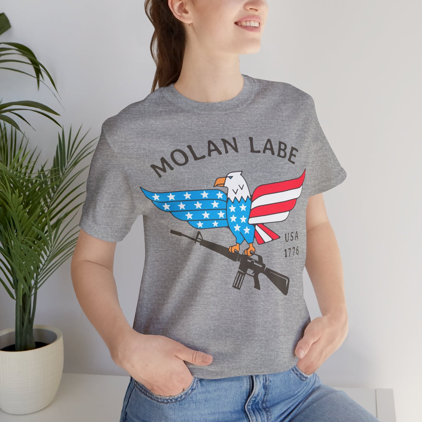 T-shirt, Molan Labe, Don't Tread on Me, Tshirt, MAGA, 2A, Freedom, Trump, Political, Politics, POTUS, Usa, America, Eagle, Gun, Flag, Tee