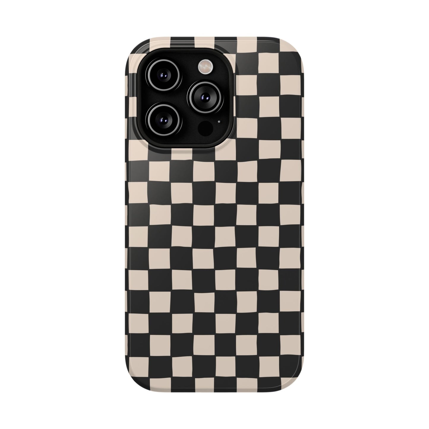 Black White Check Impact-Resistant Cases