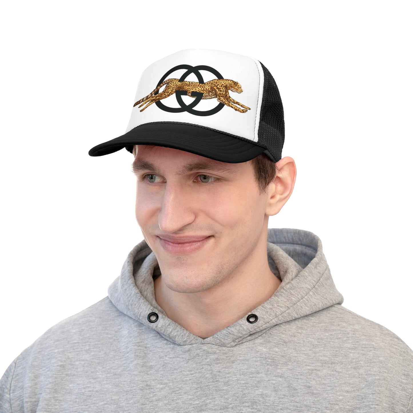 Lux GG Leopard Trucker Caps