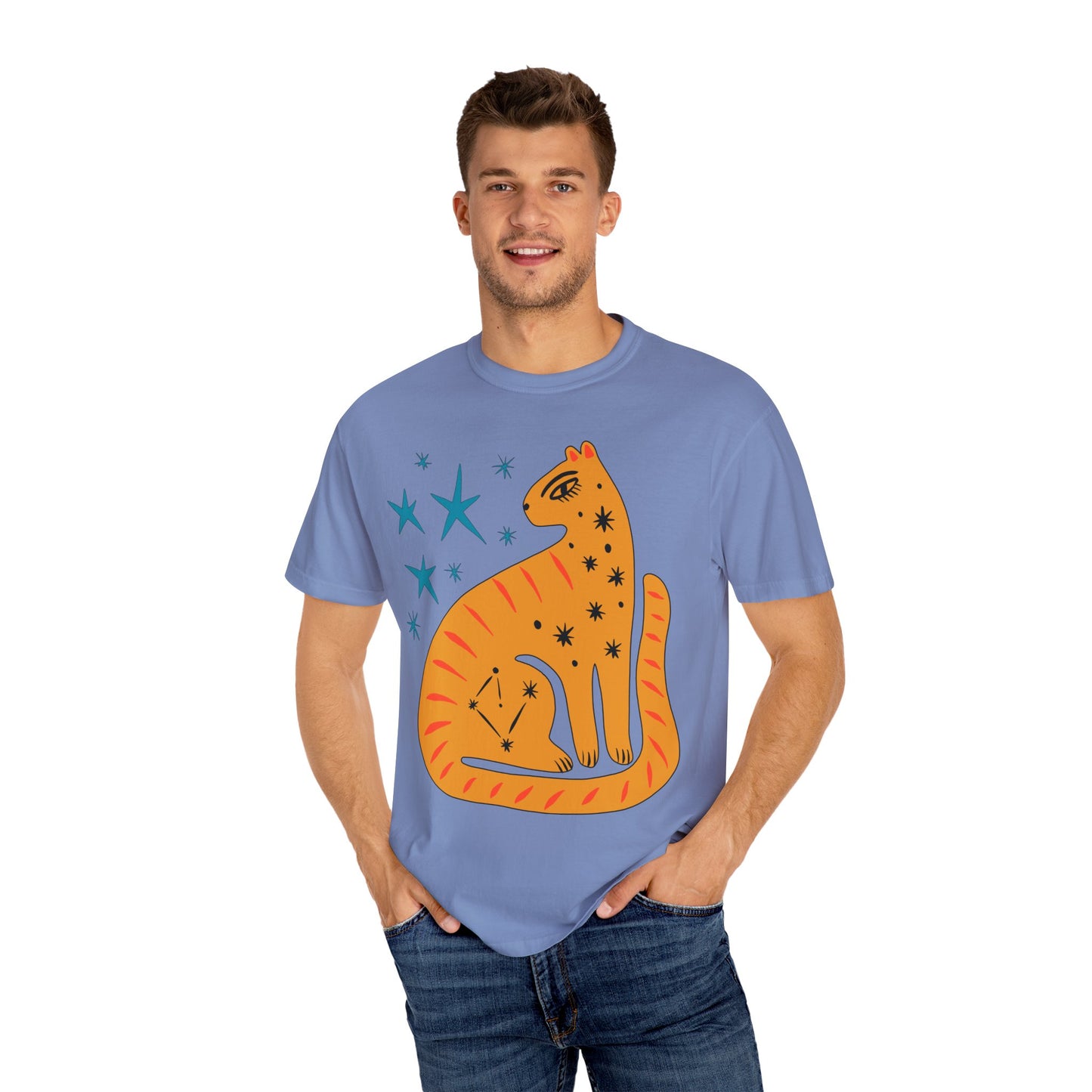 Retro leopard Unisex Garment-Dyed Comfort Colors T-shirt