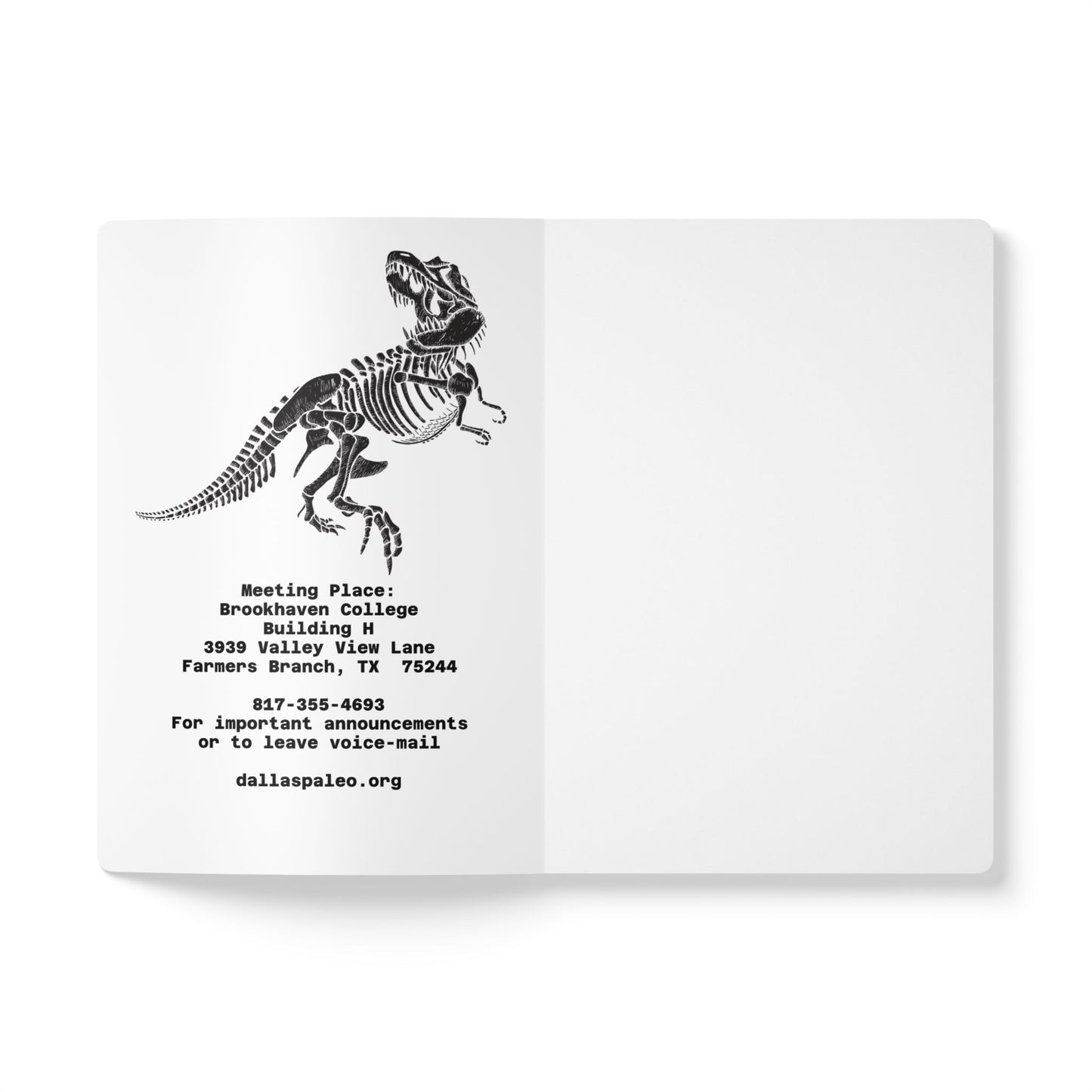 Dinosaur-Themed Softcover Journal, Fun Dinosaur Notebook for Kids, Paleontology Gift, Creative Writing Journal, Arts and Crafts