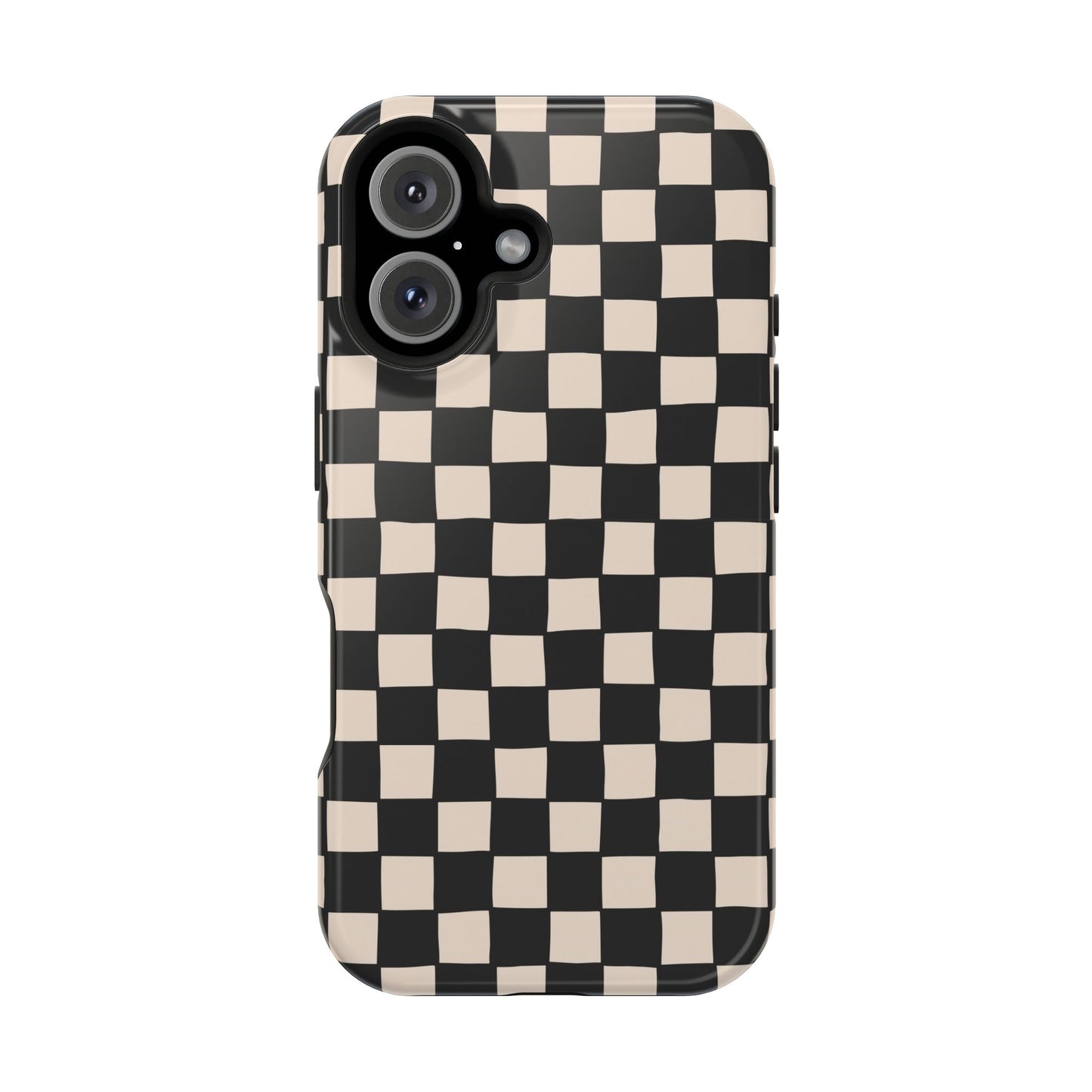 Black White Check Impact-Resistant Cases