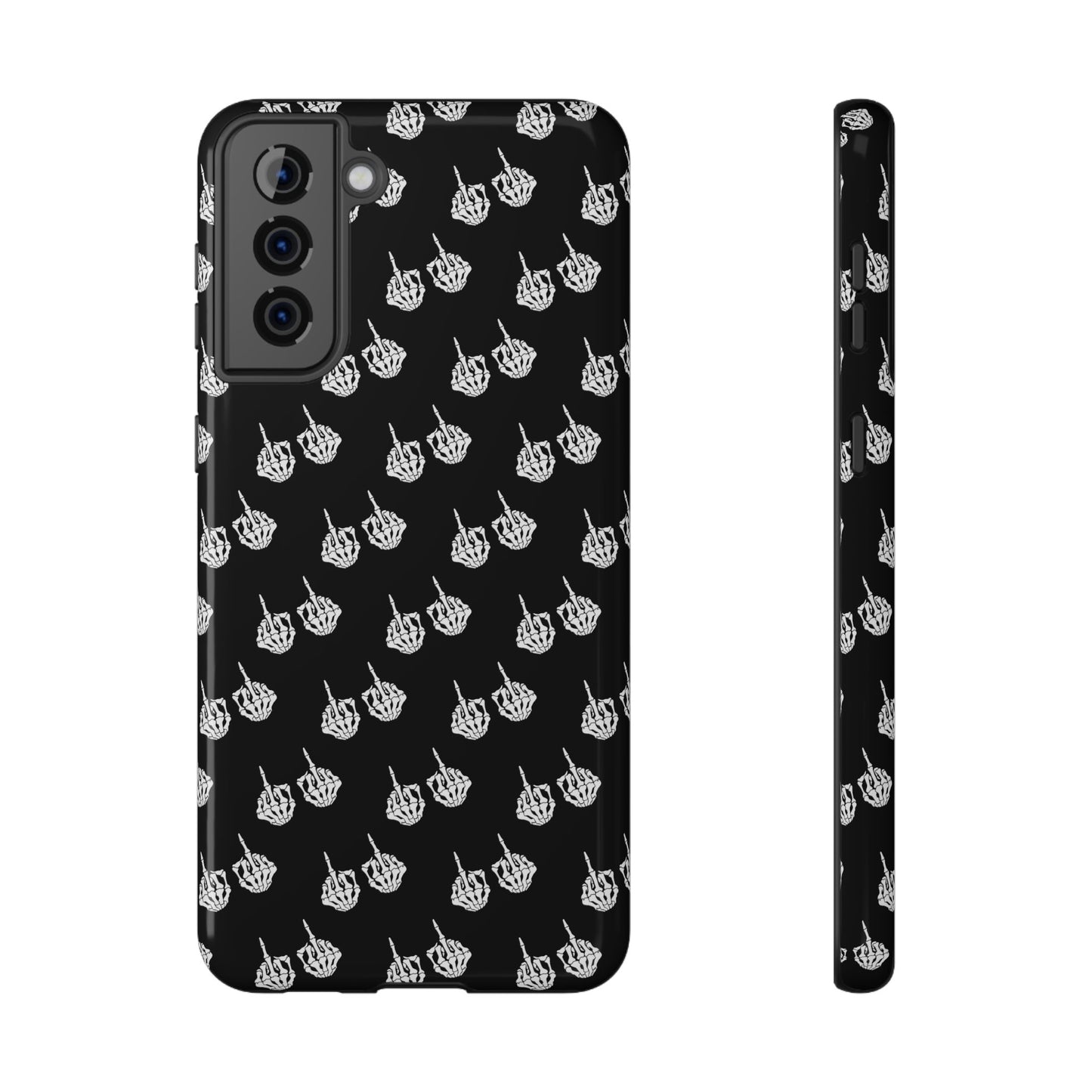 Fuck You Skeleton Middle Finger Impact-Resistant Cases