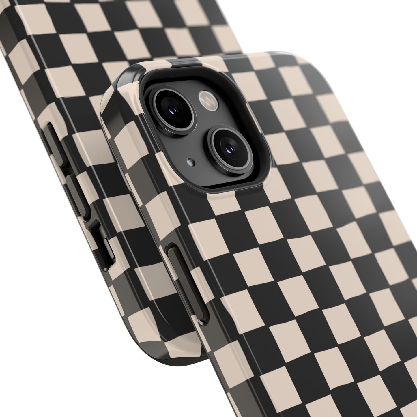 Black White Check Impact-Resistant Cases
