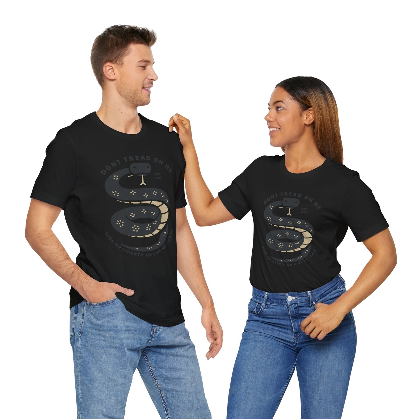 T-shirt, Don't Tread On Me, tshirt, Snake, Trump, 2024, MAGA, POTUS, America, Vote, Politics, Political, Usa, Freedom, Liberty, Unisex Tee