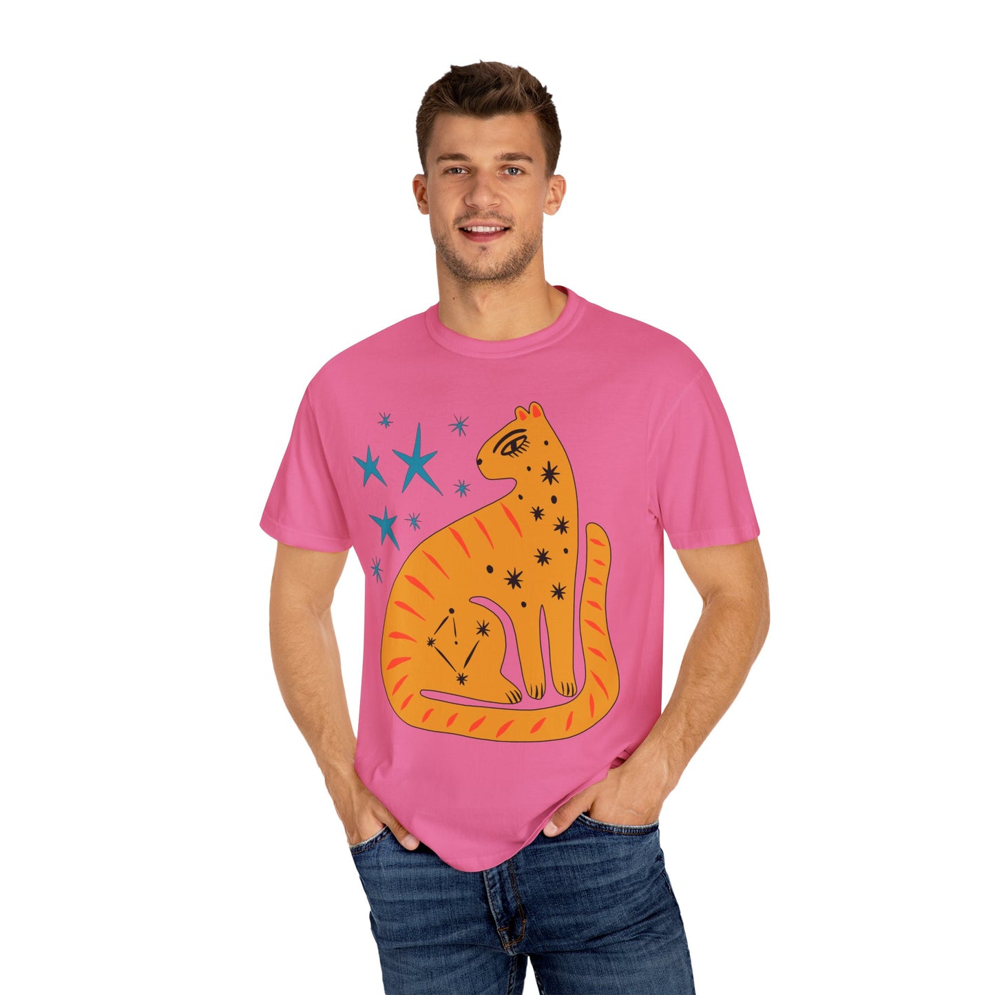 Retro leopard Unisex Garment-Dyed Comfort Colors T-shirt