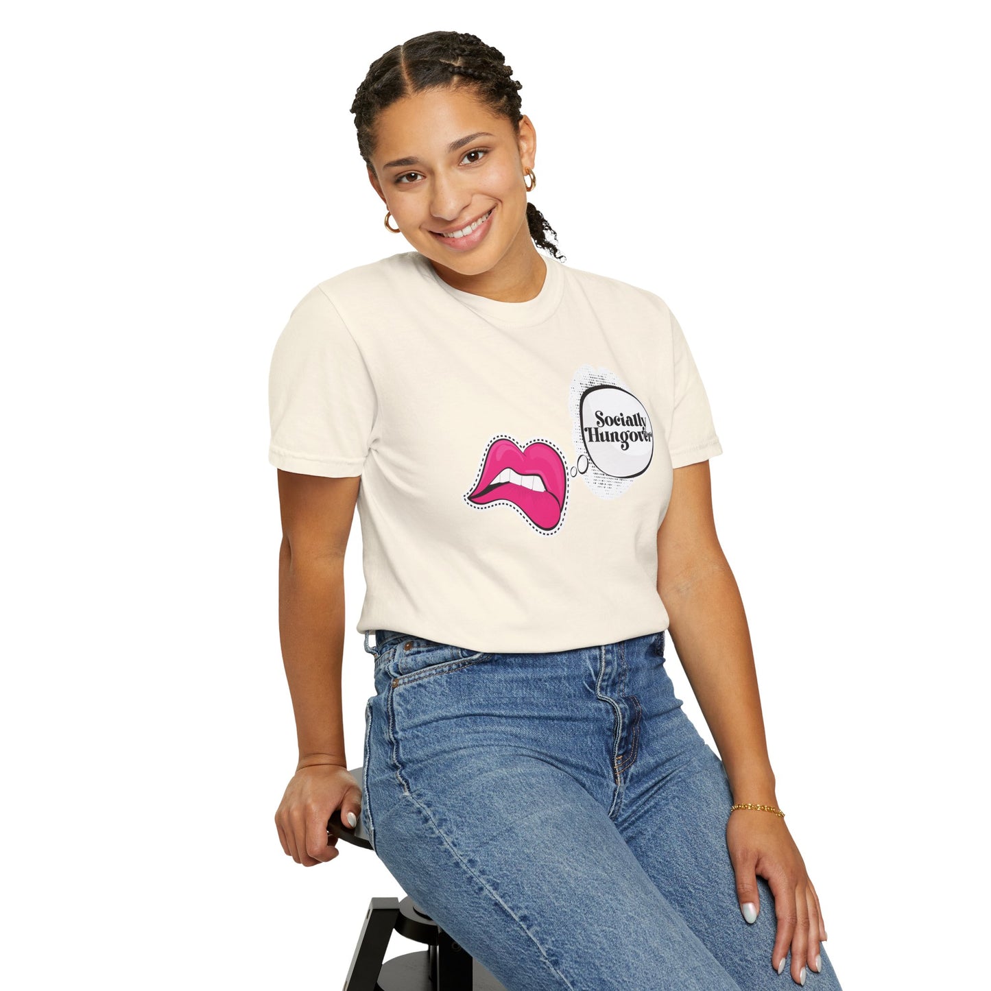 Socially Hungover Color Comfort Unisex Garment-Dyed T-shirt