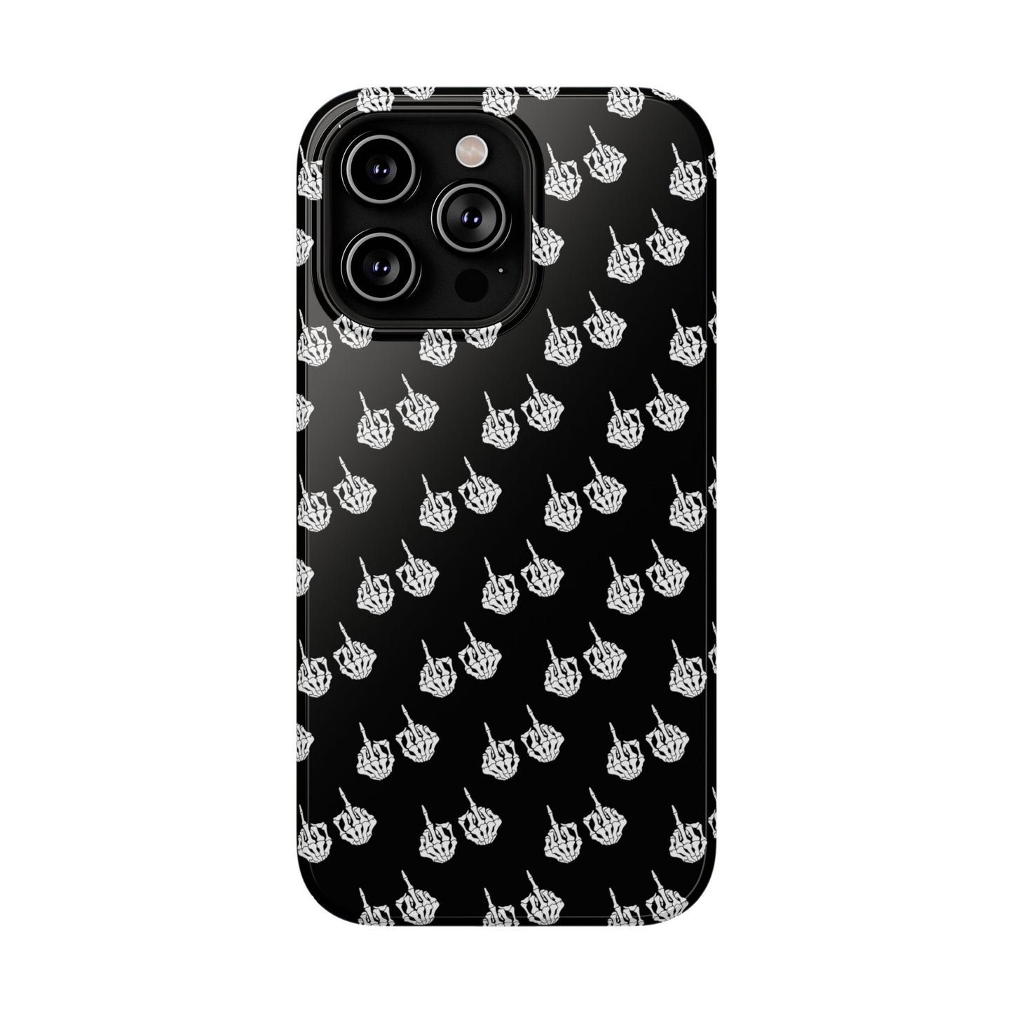 Fuck You Skeleton Middle Finger Impact-Resistant Cases