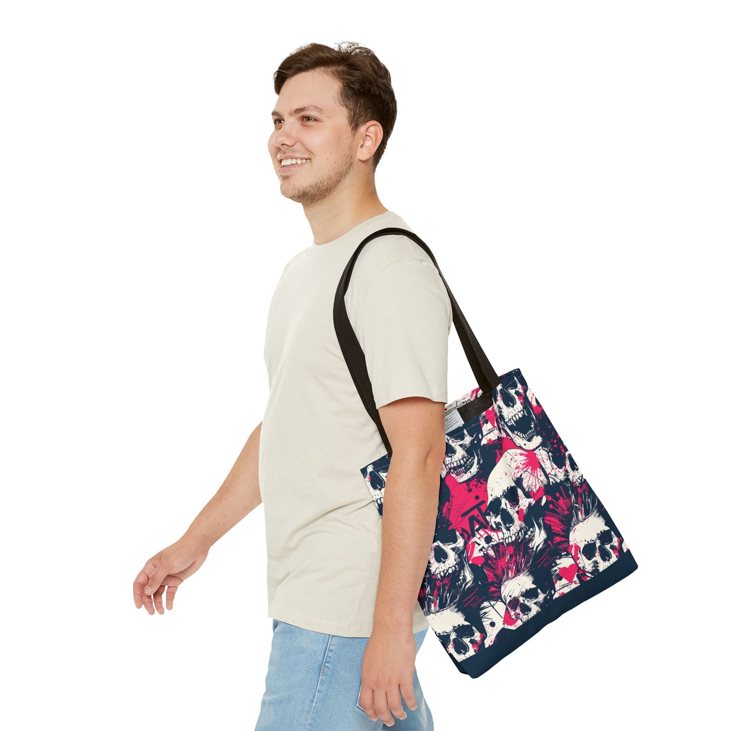 Punk Rock Skull Tote Bag