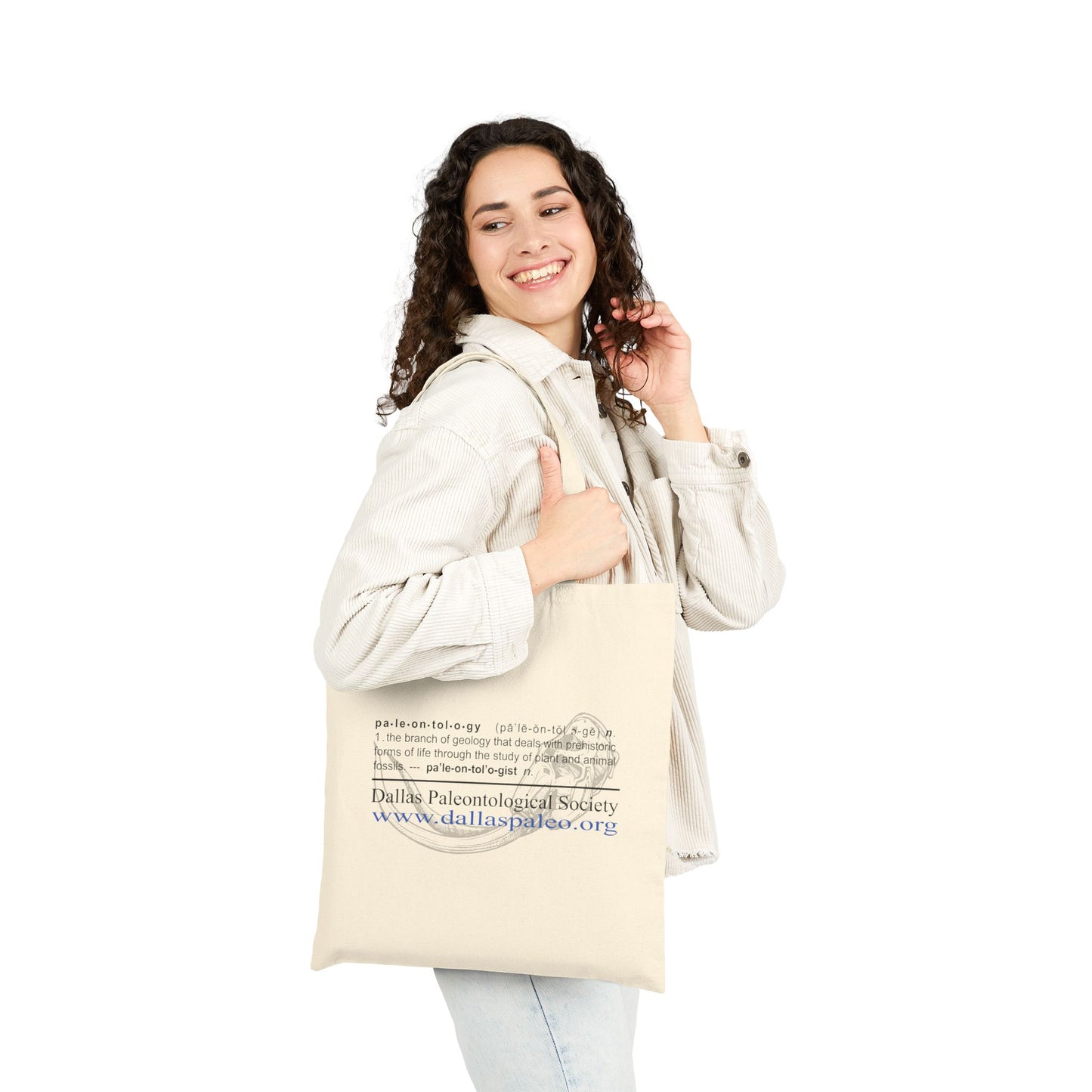 Rock Starts Dino Cotton Canvas Tote Bag, Fun Paleontology Gift, Eco-Friendly Shopping Bag, Dinosaur Enthusiast Tote, 15x16x20