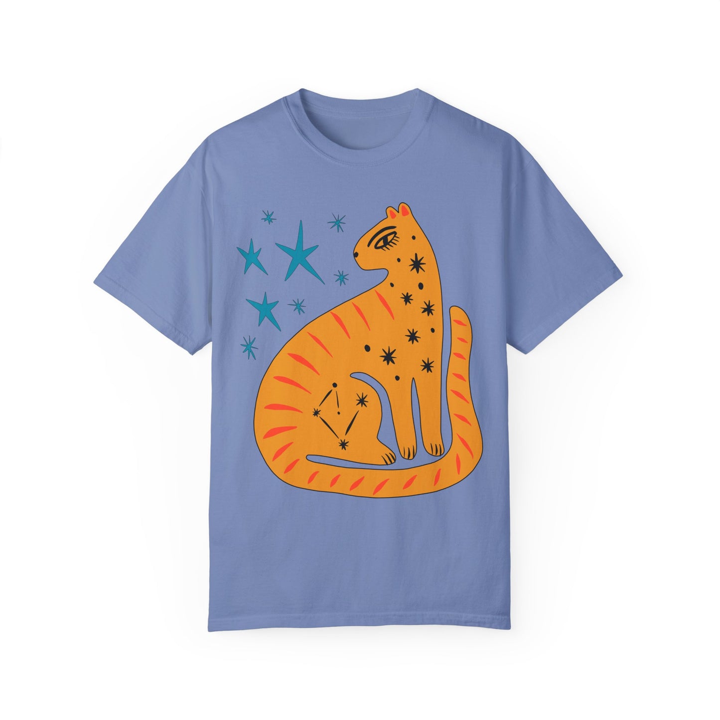 Retro leopard Unisex Garment-Dyed Comfort Colors T-shirt