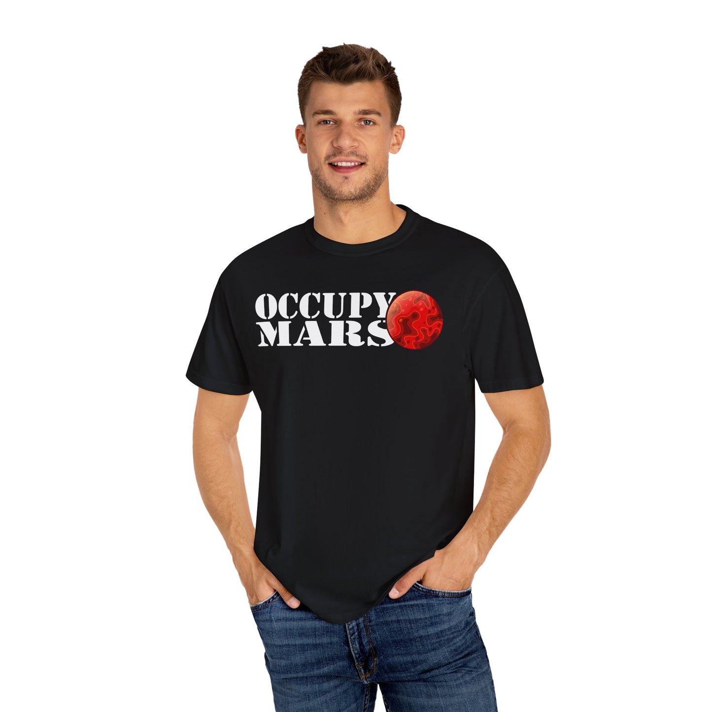 Occupy Mars Color Comfort Unisex Garment-Dyed T-shirt