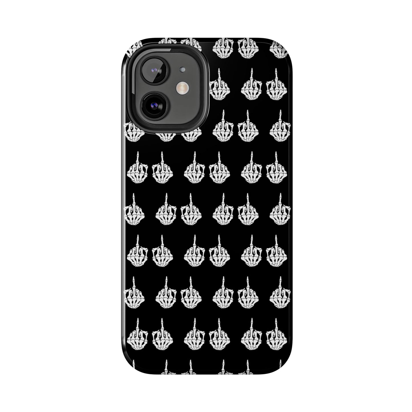 Fuck Off Skeleton Middle Finger Tough Phone Cases