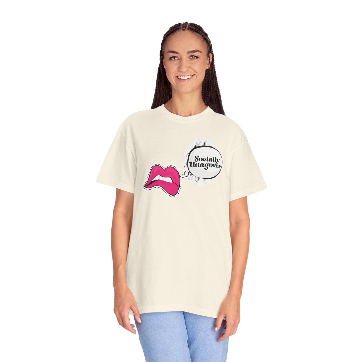 Socially Hungover Color Comfort Unisex Garment-Dyed T-shirt