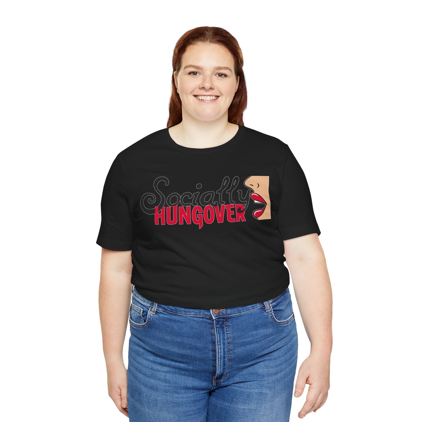 T-shirt, Socially Hungover, Woman's Tshirt, Humor, Saying, Quote, Party, Tee