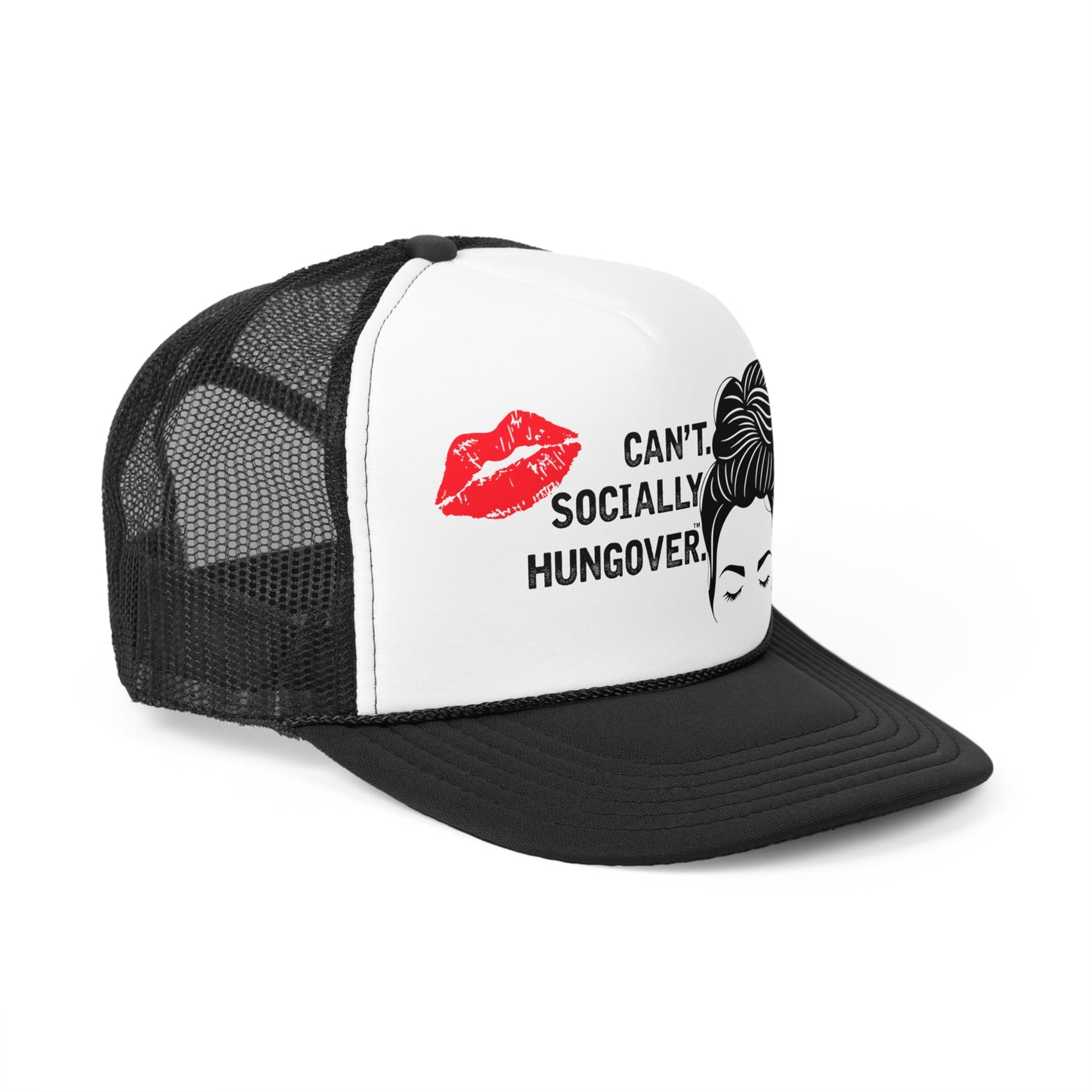 Can't Socially Hungerover Trucker Caps