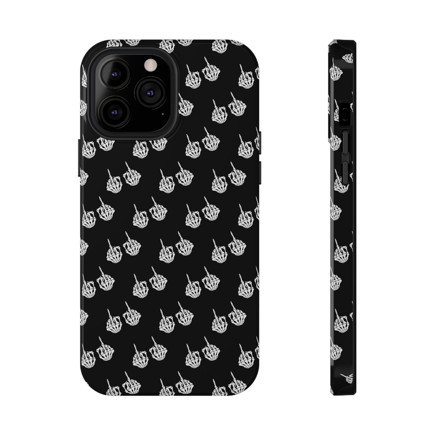 Fuck You Skeleton Middle Finger Impact-Resistant Cases