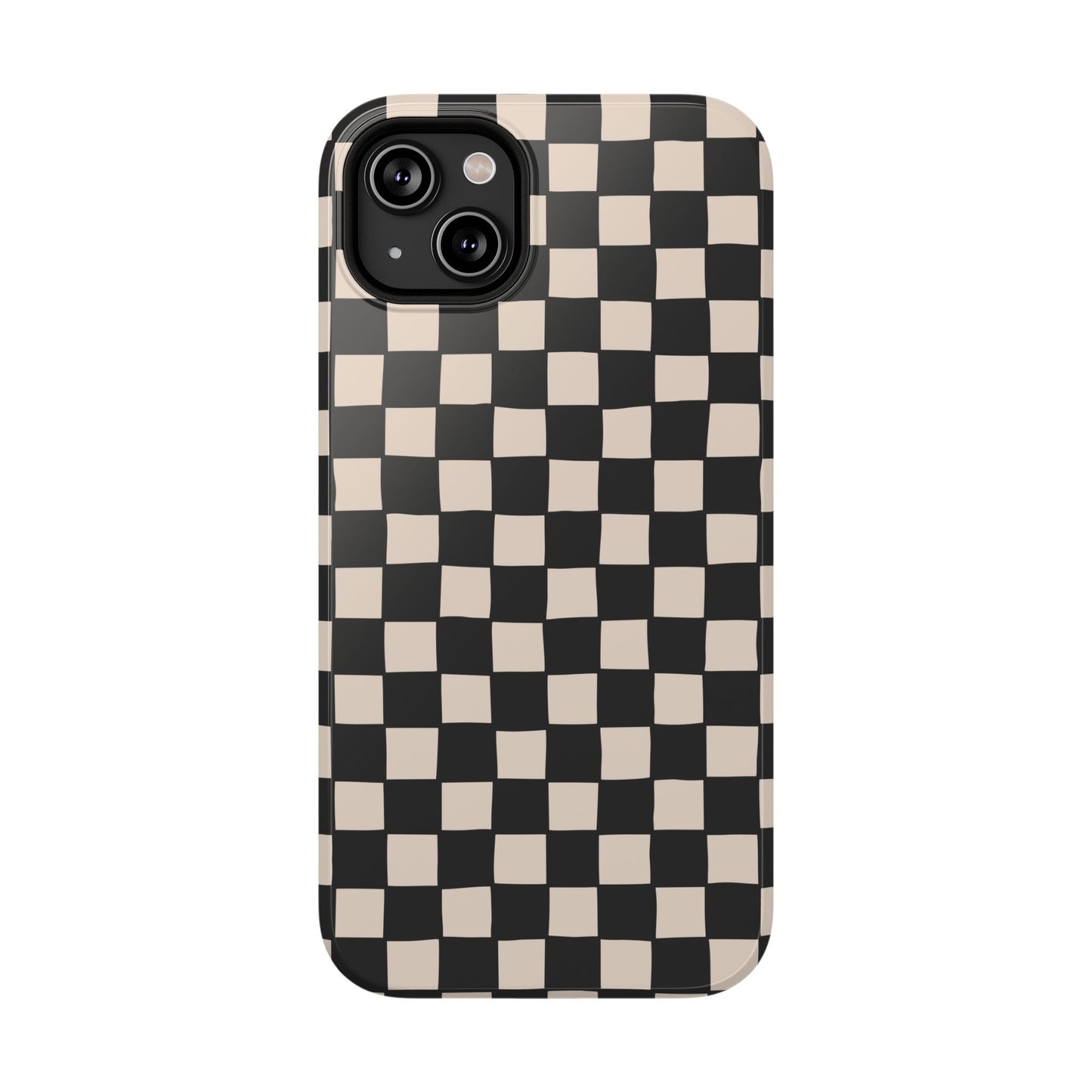 Black White Check Impact-Resistant Cases