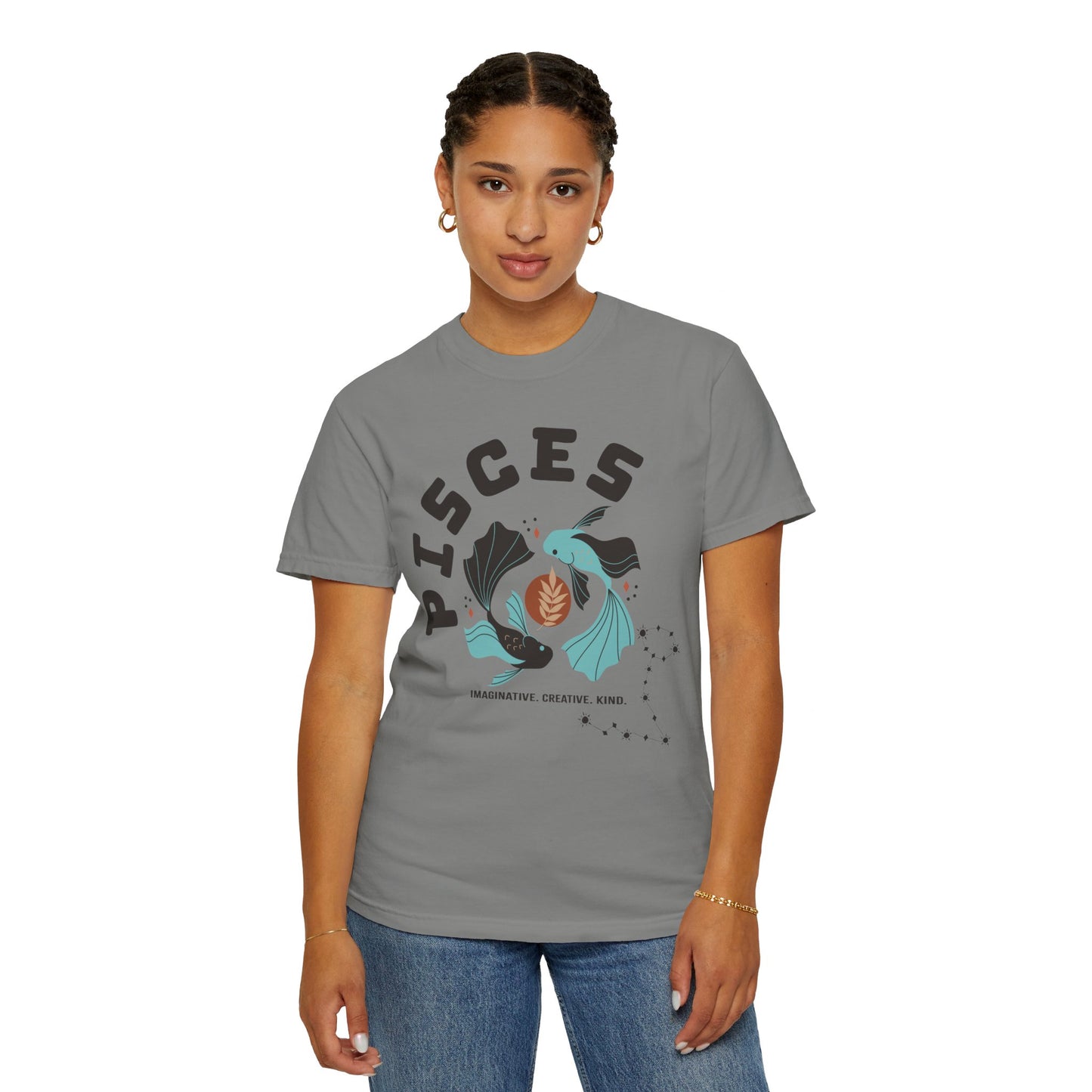 BOHO Pisces Zodiac Color Comfort Tee