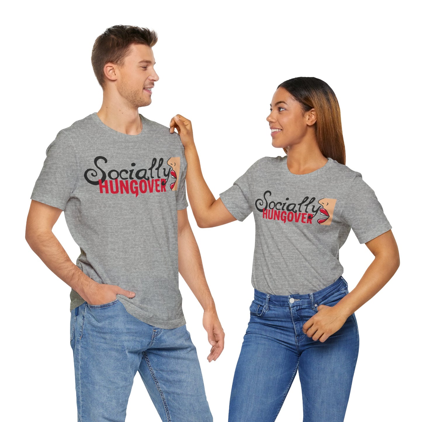T-shirt, Socially Hungover, Woman's Tshirt, Humor, Saying, Quote, Party, Tee