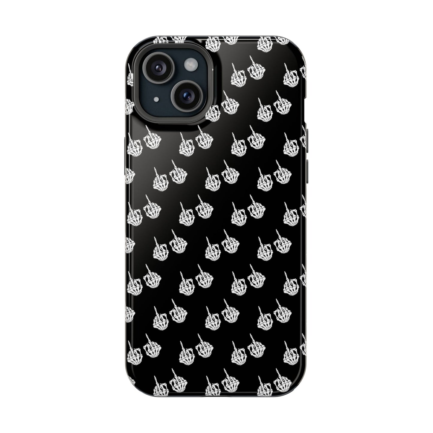 Fuck You Skeleton Middle Finger Impact-Resistant Cases