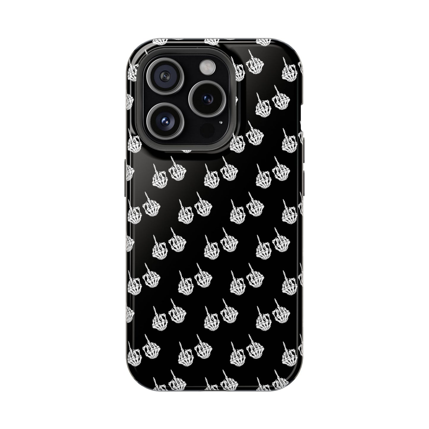 Fuck You Skeleton Middle Finger Impact-Resistant Cases