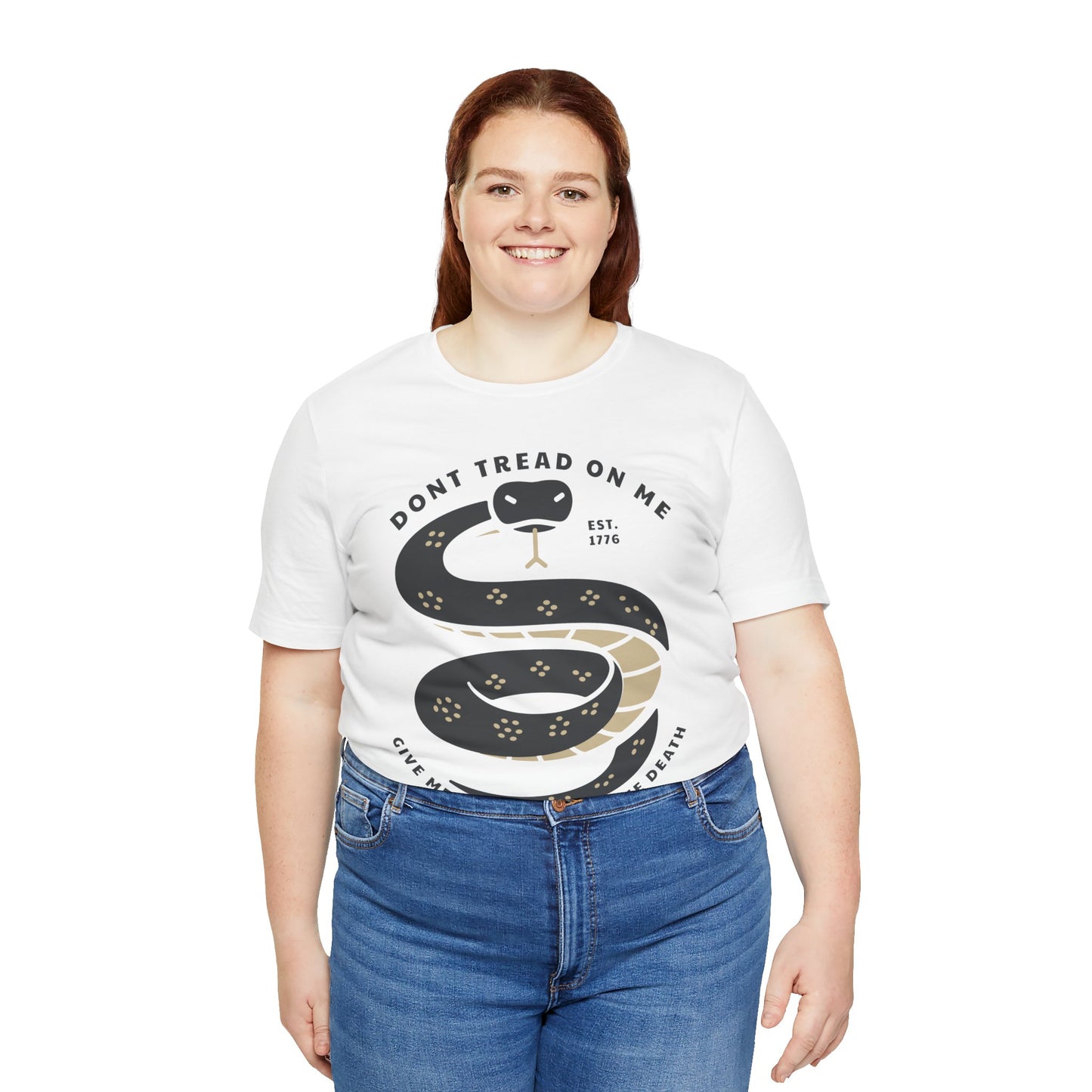 T-shirt, Don't Tread On Me, tshirt, Snake, Trump, 2024, MAGA, POTUS, America, Vote, Politics, Political, Usa, Freedom, Liberty, Unisex Tee