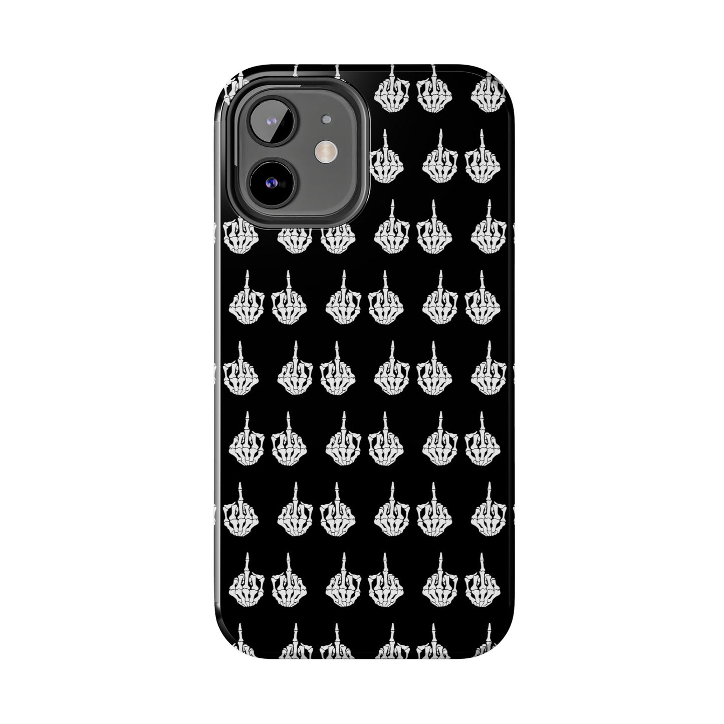 Fuck Off Skeleton Middle Finger Tough Phone Cases