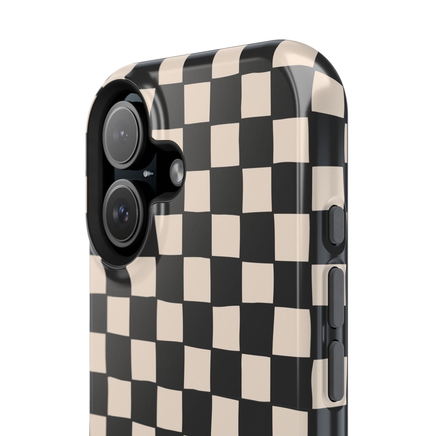 Black White Check Impact-Resistant Cases