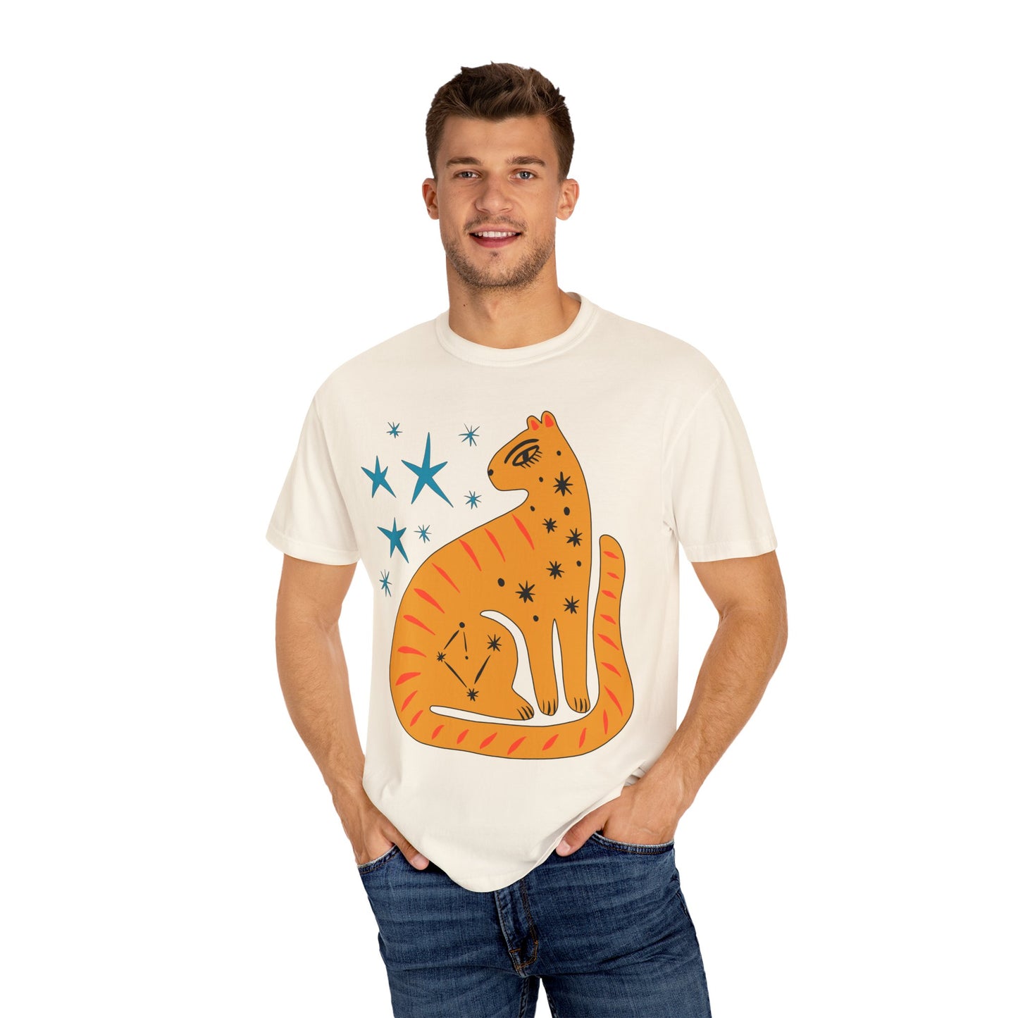 Retro leopard Unisex Garment-Dyed Comfort Colors T-shirt