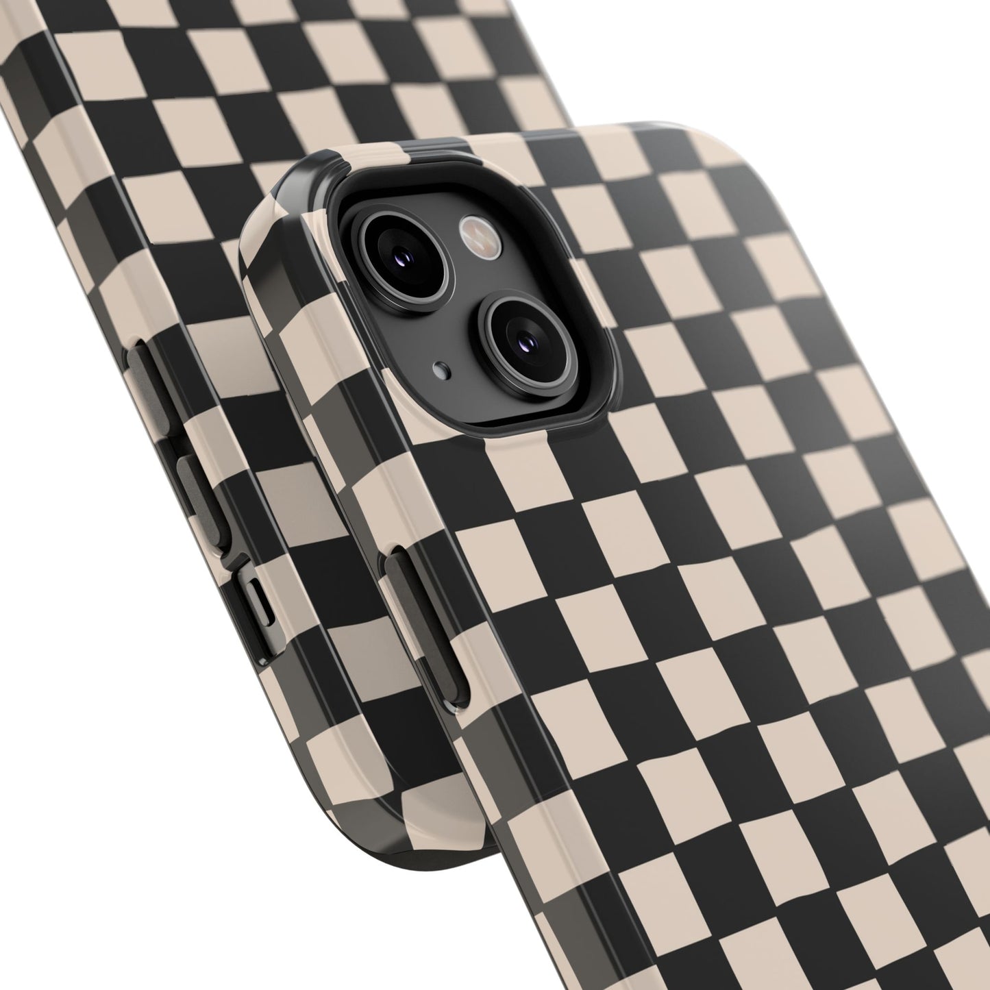 Black White Check Impact-Resistant Cases