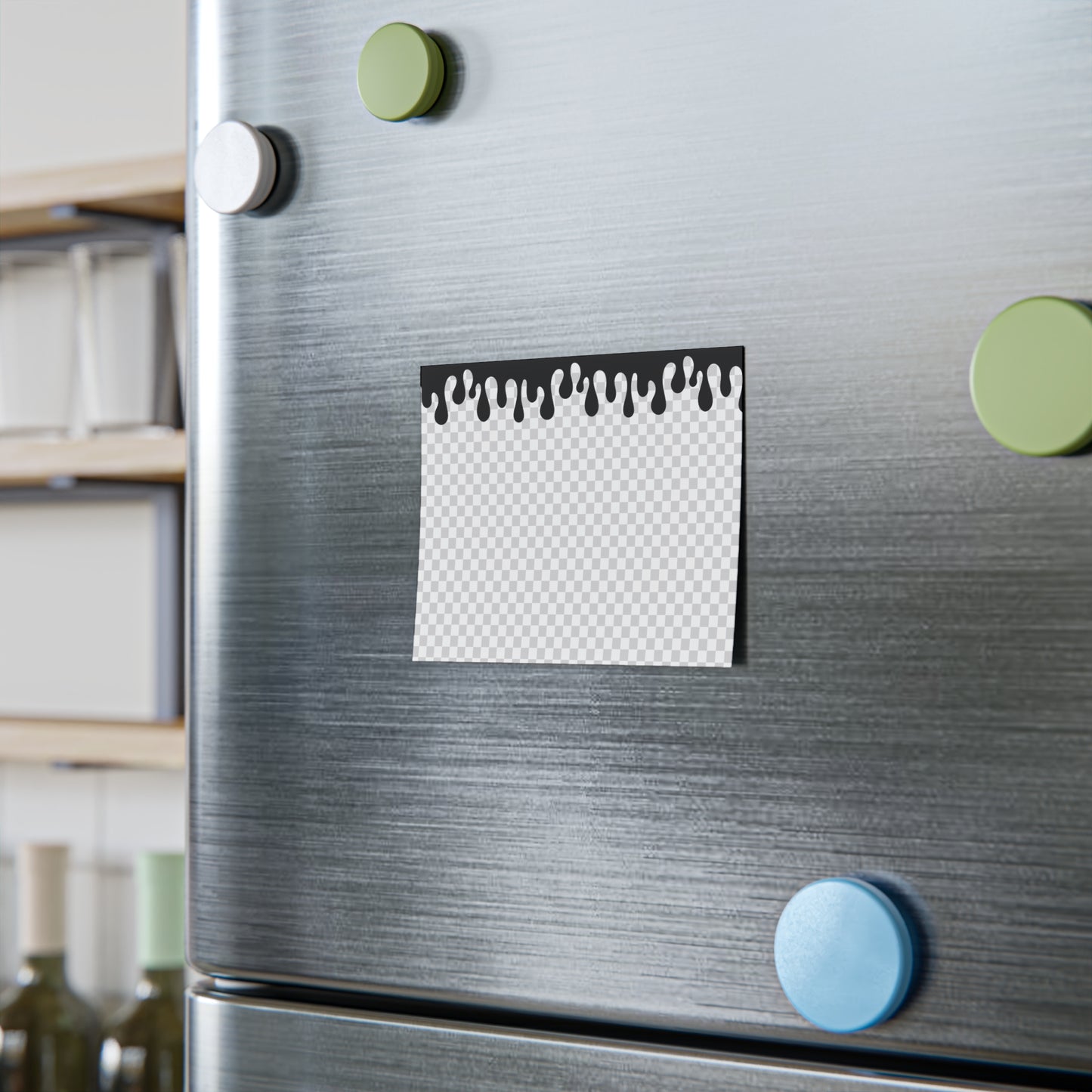 Checkered Drip Pattern Post-it® Note Pads 3x3 4x3